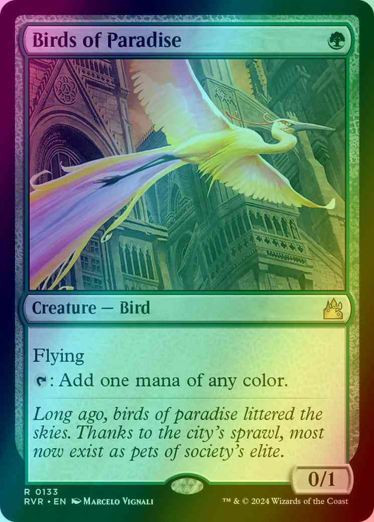 Magic Birds of Paradise [133] [Ravnica Remastered] [Foil]
