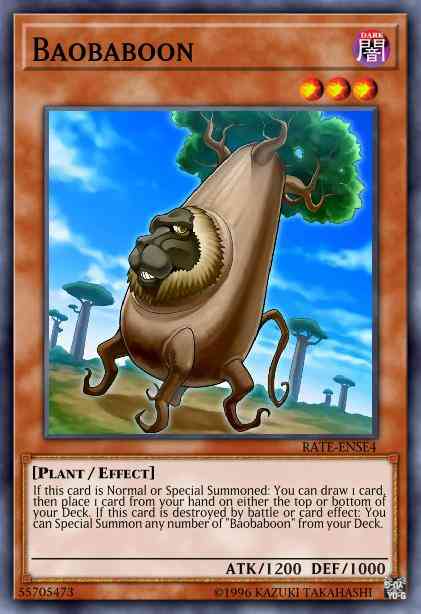 Yu-Gi-Oh! Baobaboon - RATE-ENSE4 - Super Rare - Limited