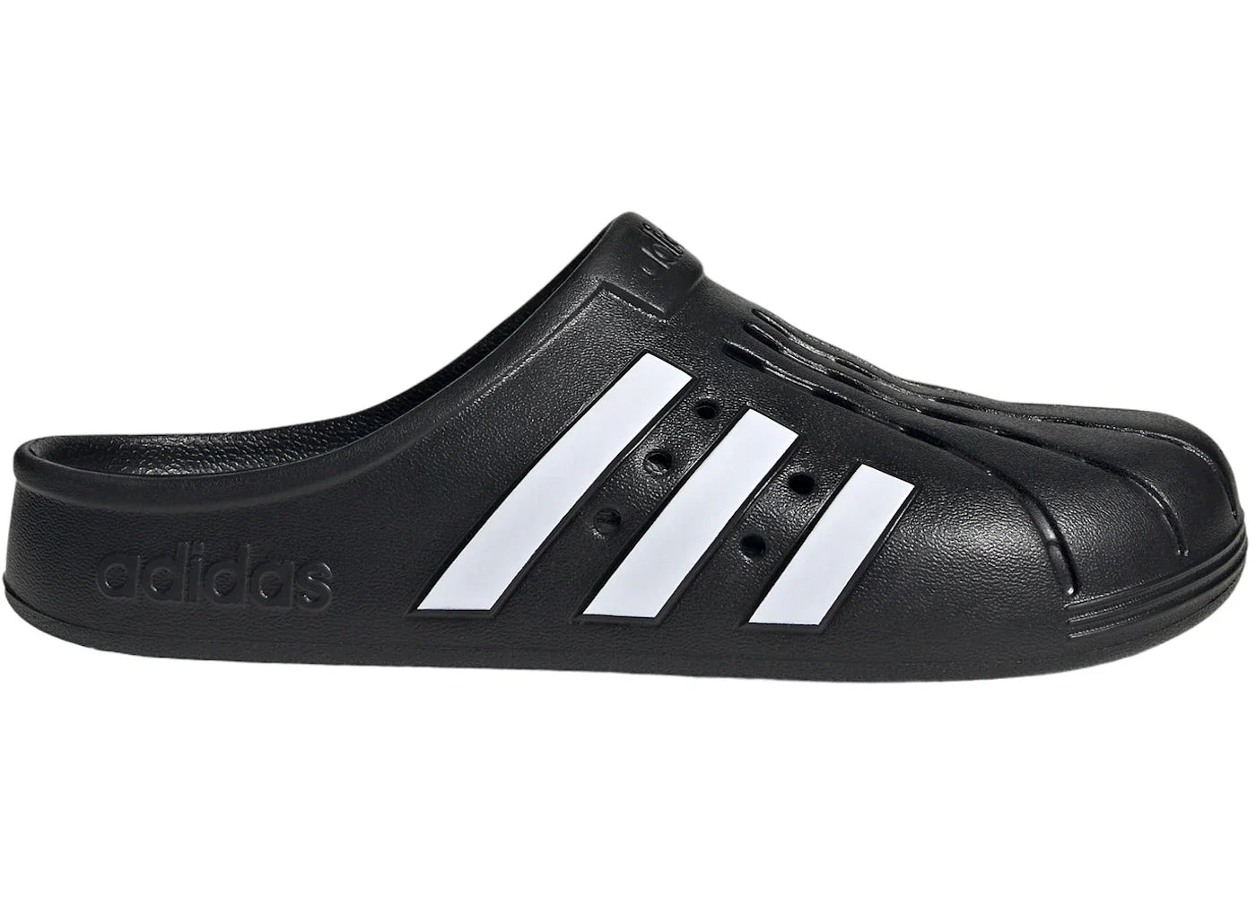adidas Adilette Clogs Core Black Cloud White - view 2