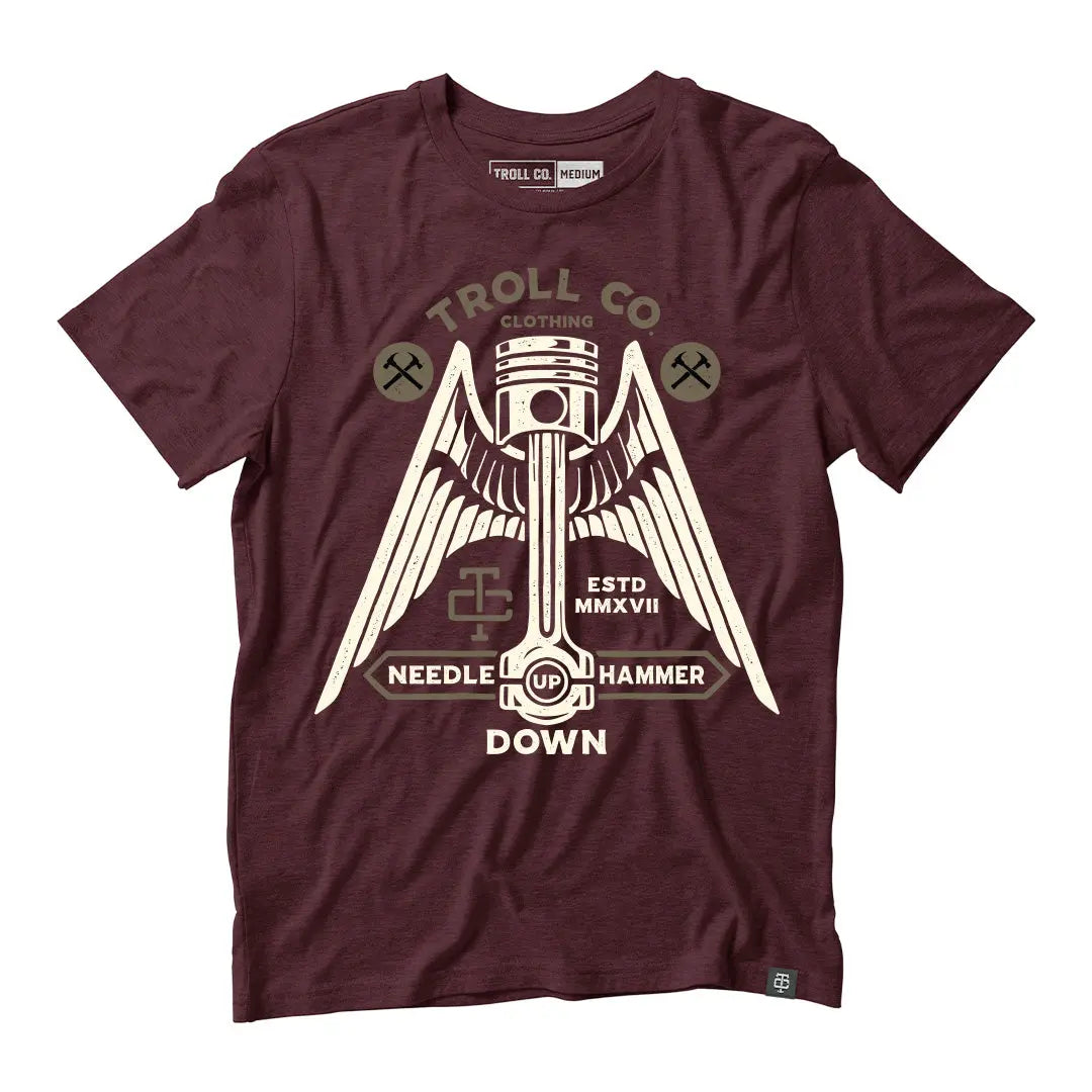 Radial Piston Tee – Maroon