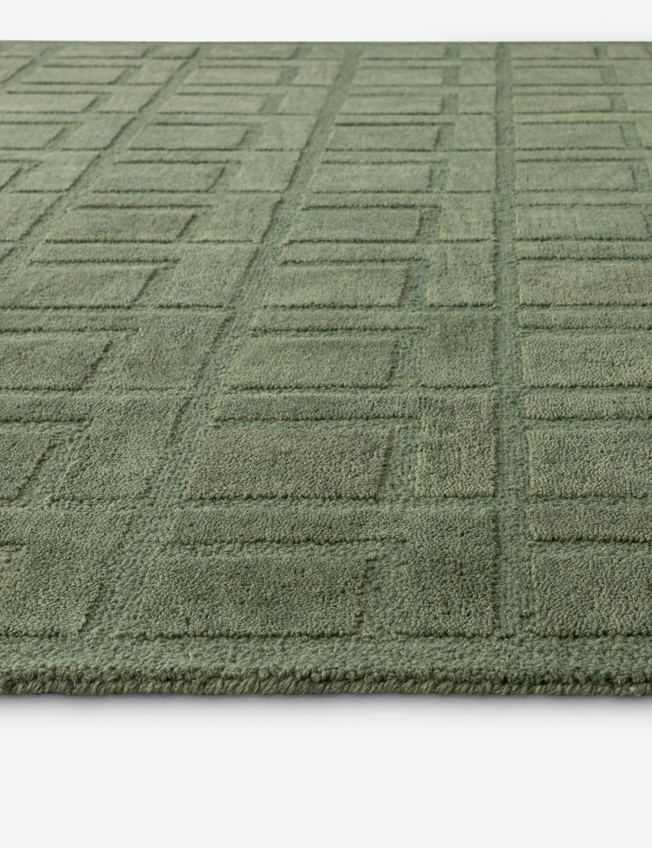 Lulu and Georgia Jarah Hand-Tufted Wool Rug – Green - view 2