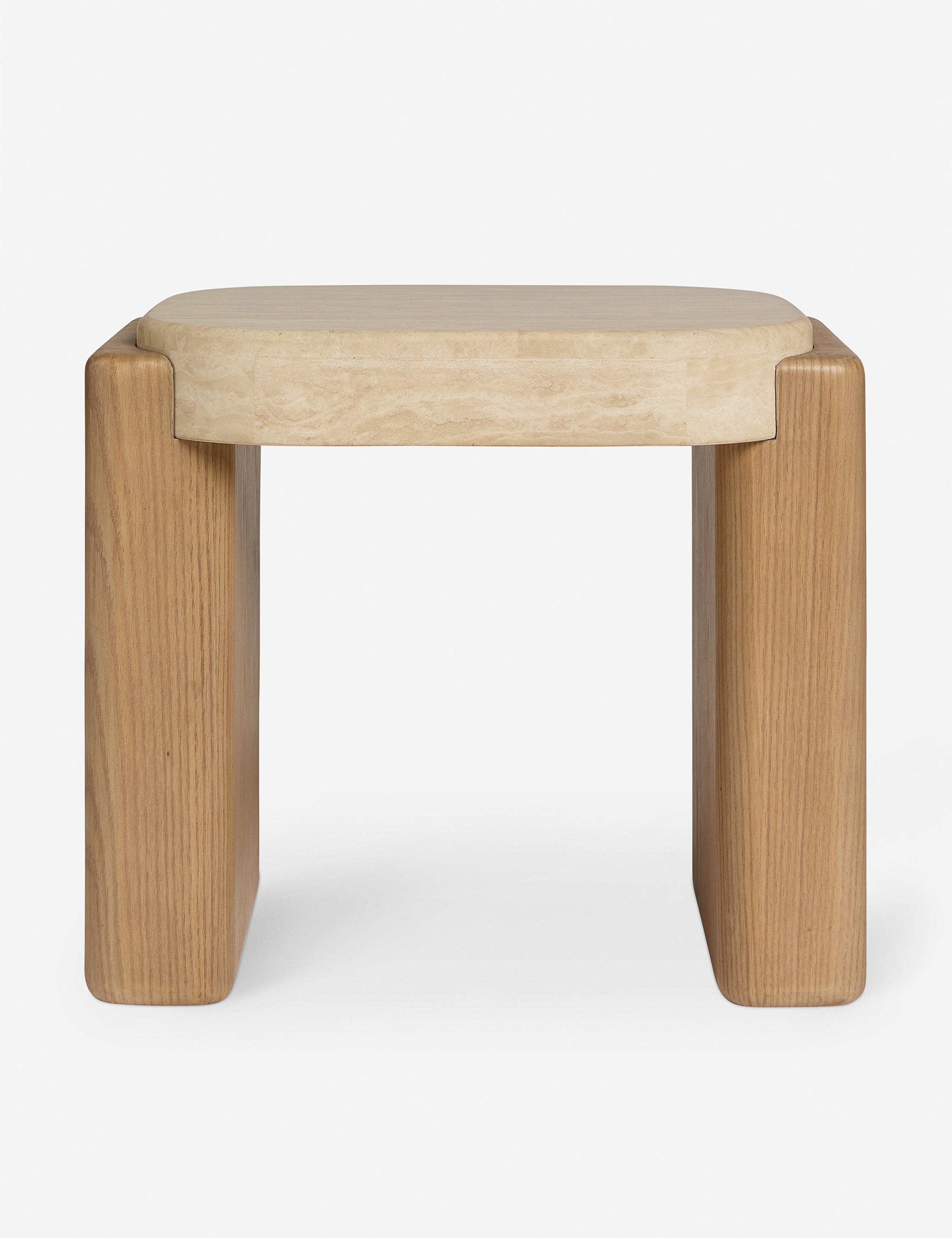 Lulu and Georgia Midora Side Table – Travertine