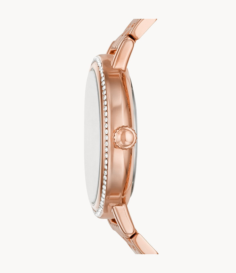 Fossil Reid Rose Gold Dial Women 34mm - view 2