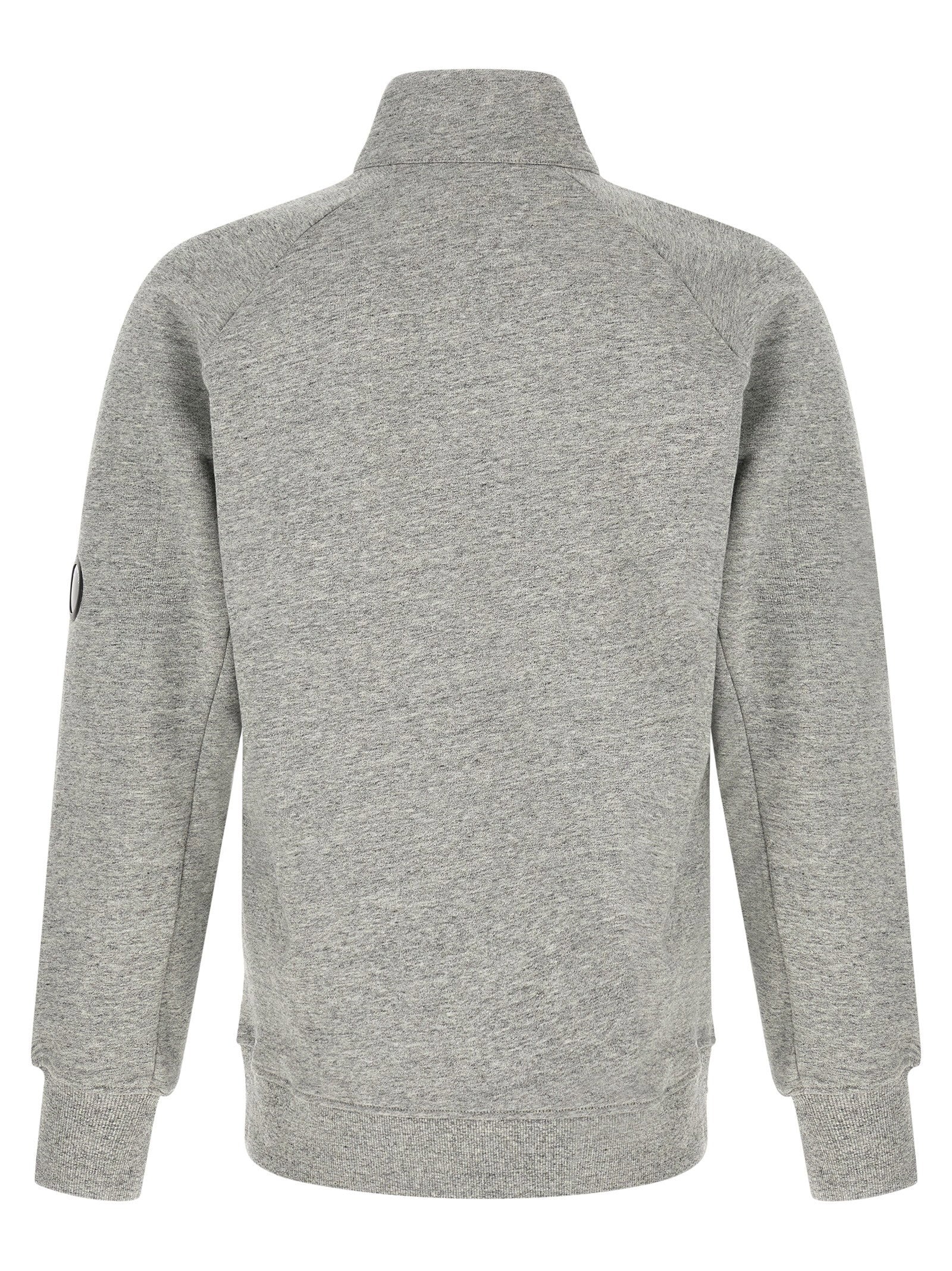 C.p. Company Diagonal Raised Fleece Sweatshirt And Lens Detail - view 2