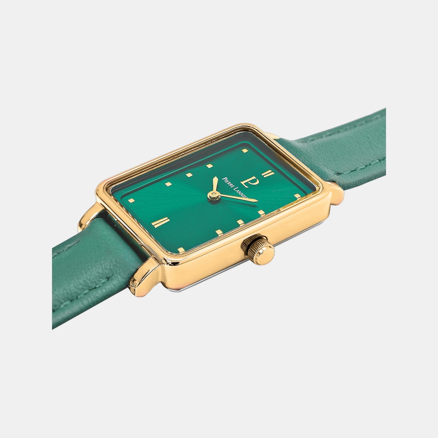 Pierre Lannier Ariane Women Quartz Green Dial Analog Leather Watch 050K577 - view 3