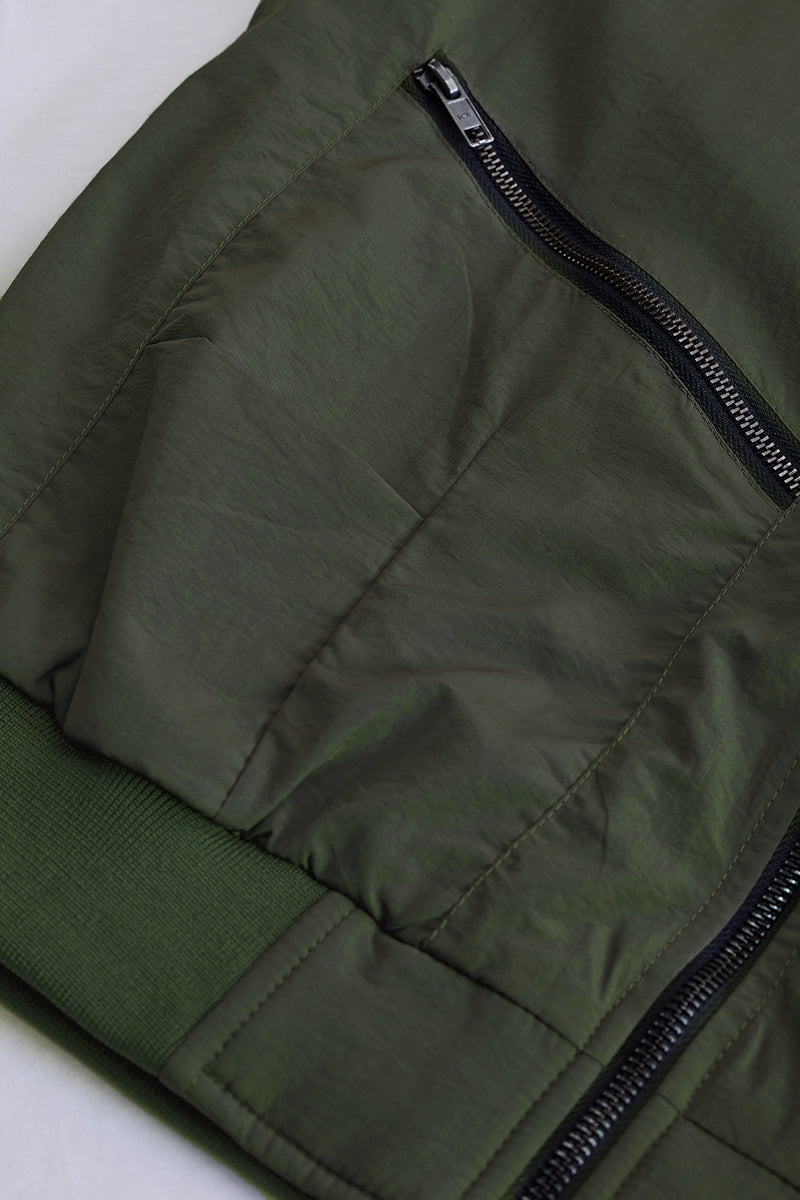 SNITCH Olive Multi-Zip Relaxed Fit Jacket - view 10