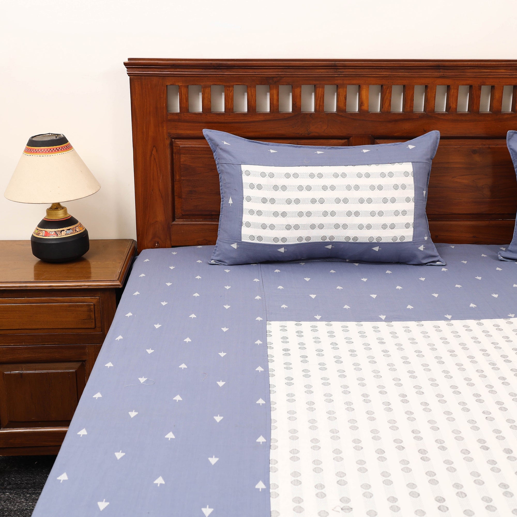 SOUTH KARGHA Patchwork Cotton Double Jacquard Bedsheet Set 24 - view 2