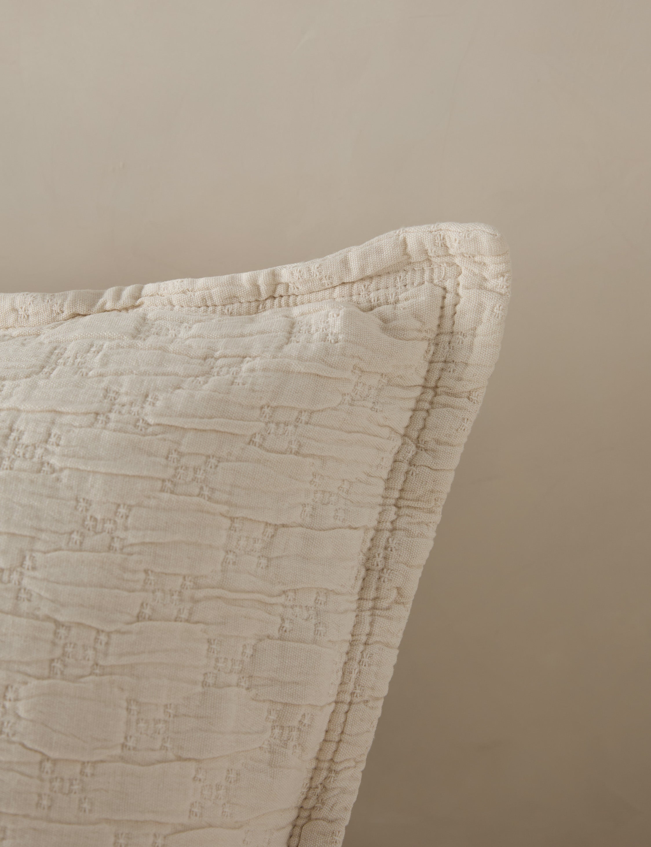 Lulu and Georgia Ojai Cotton Matelassé Sham by Pom Pom at Home - view 12