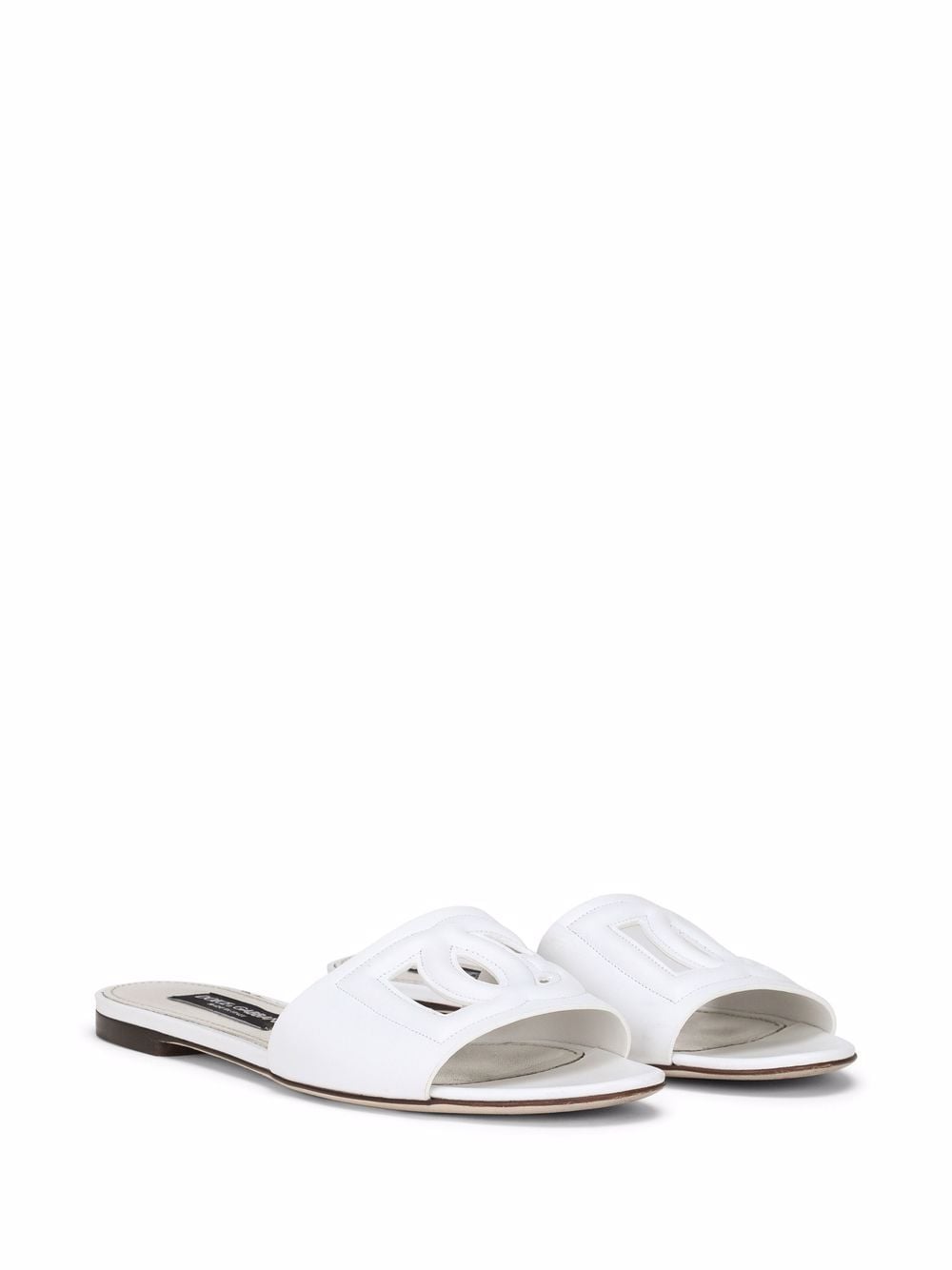 Dolce & Gabbana Sandals WHITE – 100%Calf Leather - view 3