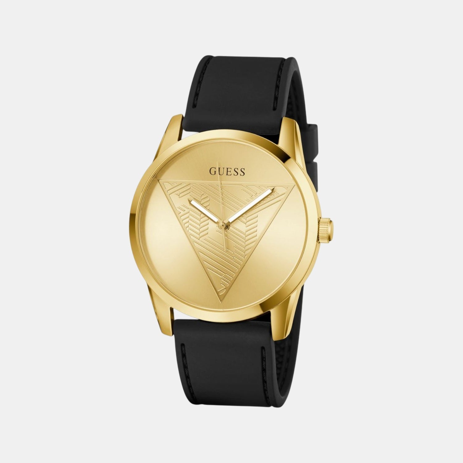 Guess Clark Men Quartz Champagne Dial Analog Silicone Watch GW0957G2 - view 2