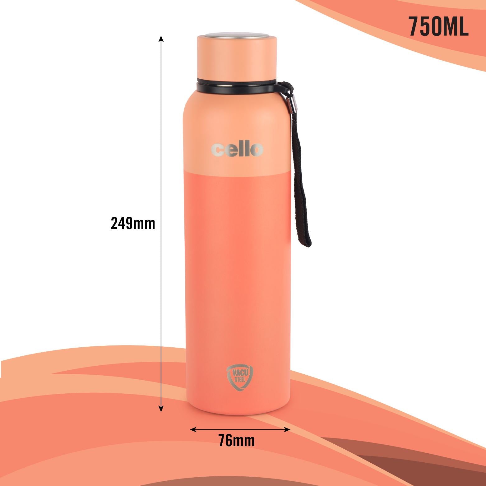 Cello Neo Kent Flask, Vacusteel Water Bottle, 750ml - view 40