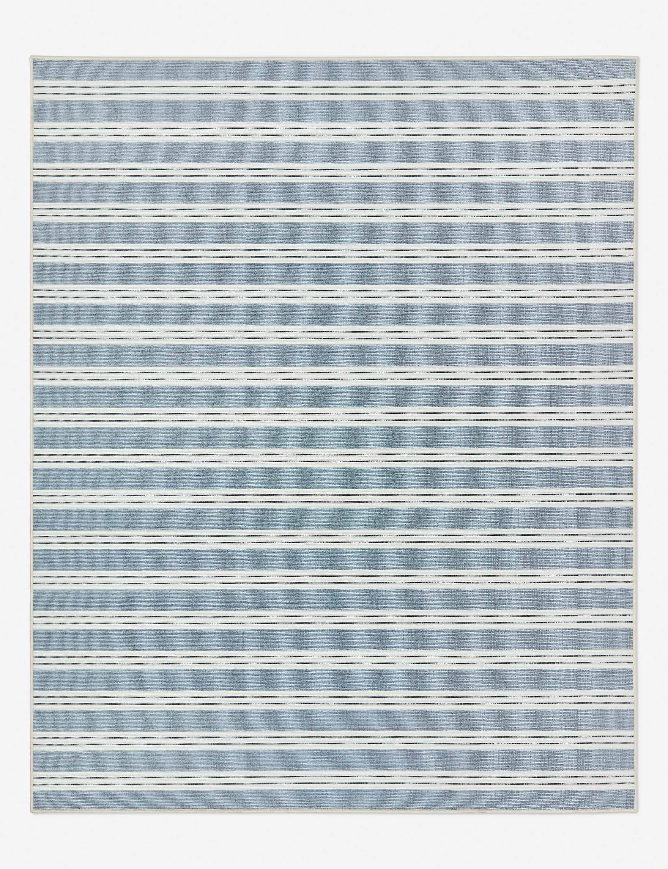 Lulu and Georgia Custom Minetta Hand-Loomed Indoor / Outdoor Rug, Lapis - view 2