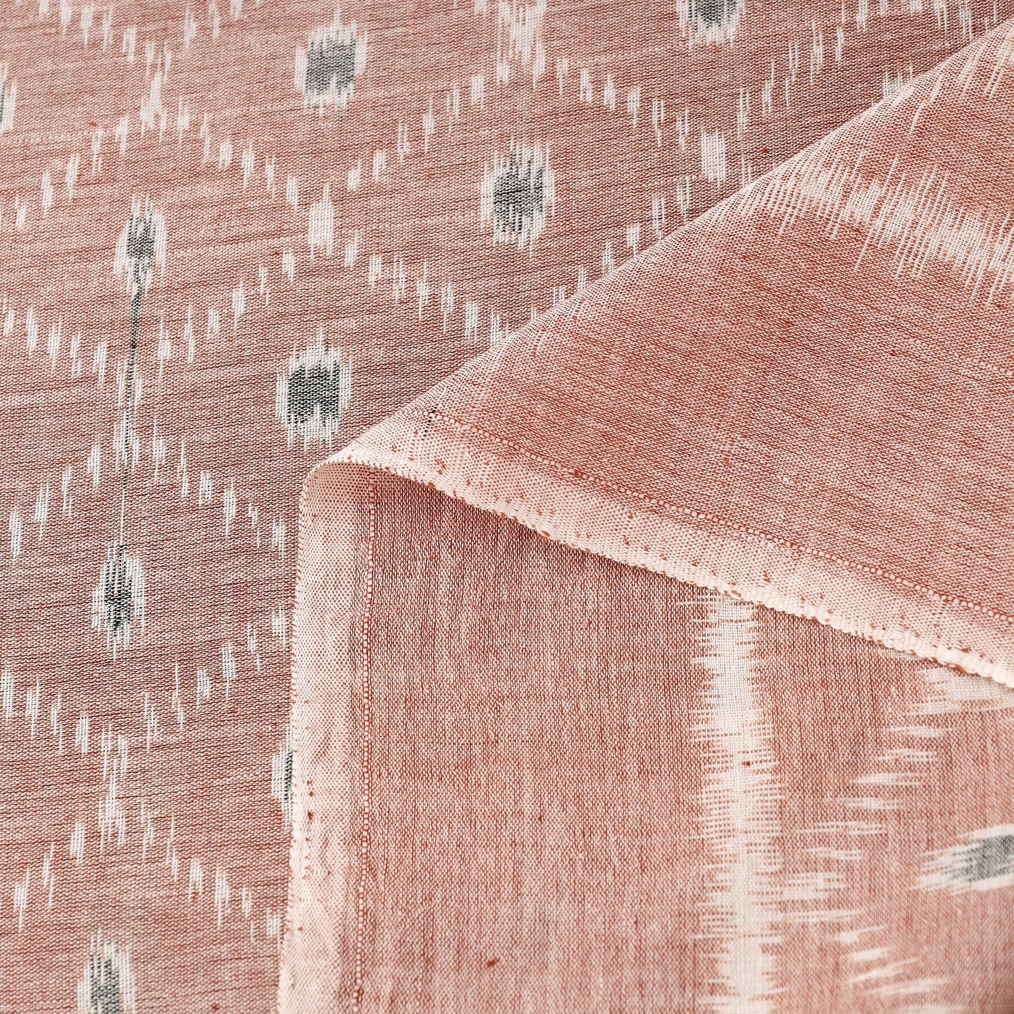ASHOKA ASSEMBLE - CELEBRATING CRAFTS OF ODISHA Brown - Maniabandha Ikat Weave Handloom Cotton Fabric 10 - view 3