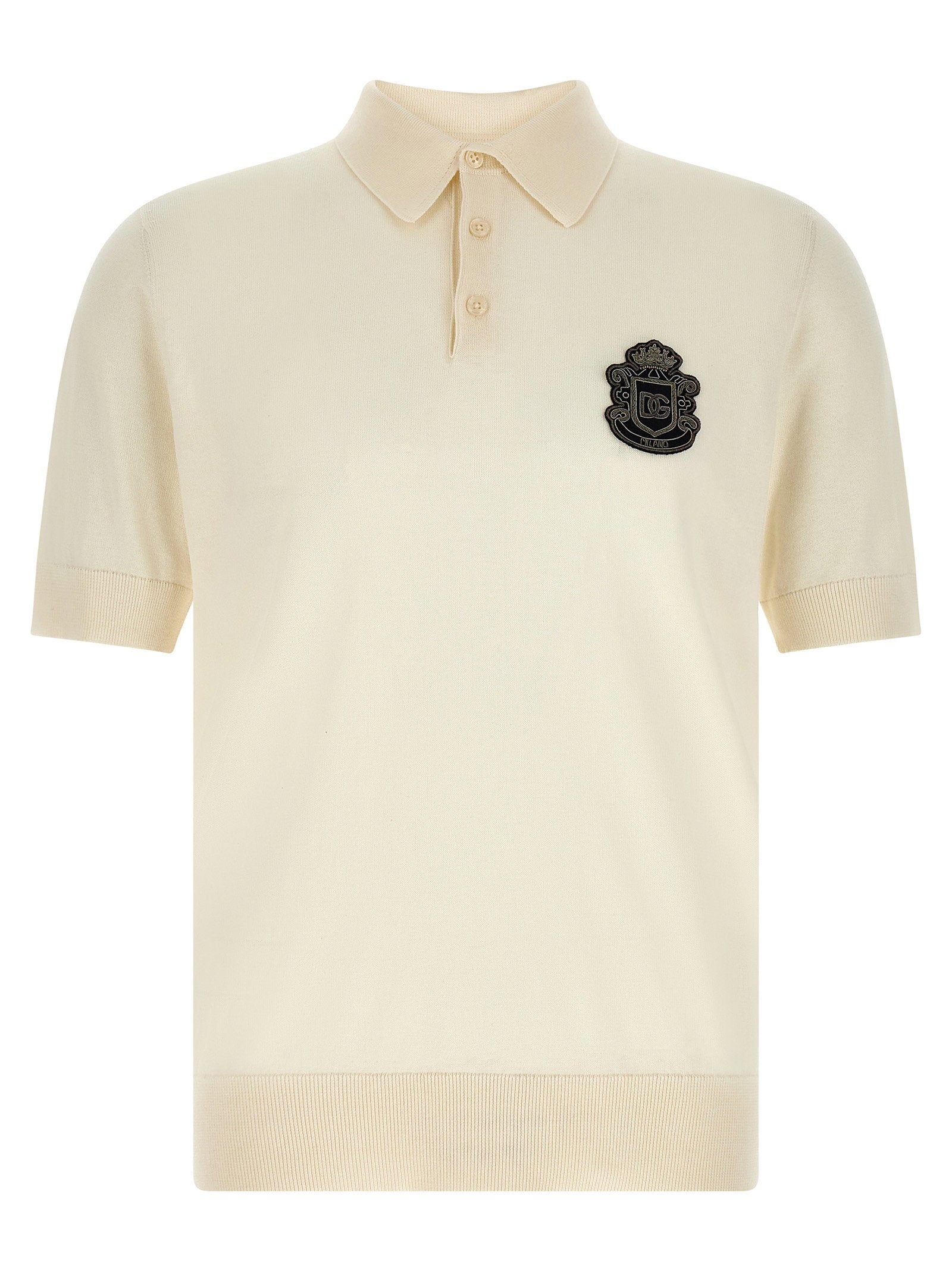 Dolce & Gabbana Dg Patch Polo Shirt – 100% cotton