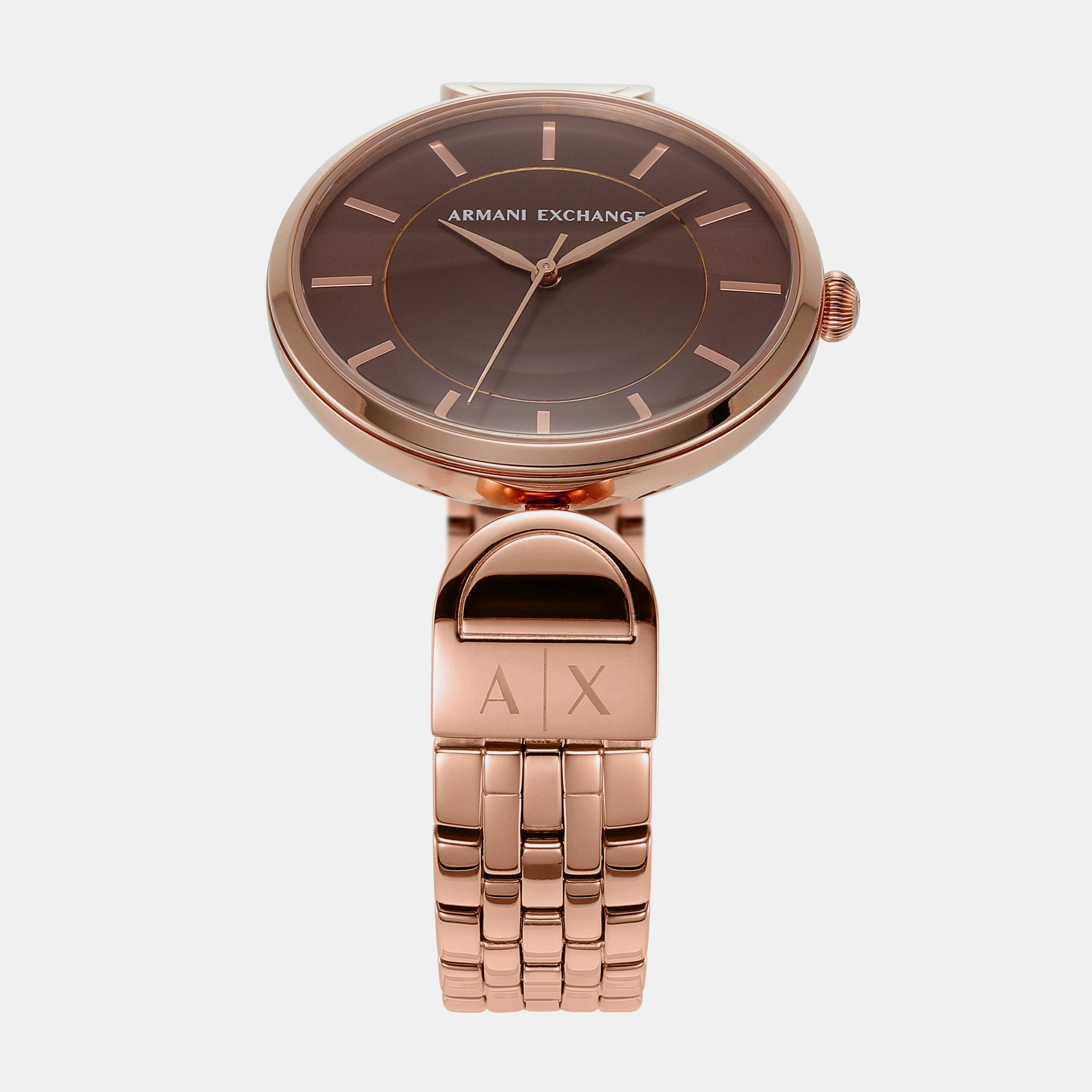 Armani Exchange Brooke Women Quartz Rose Gold Dial Analog Stainless Steel Watch AX5384 - view 2