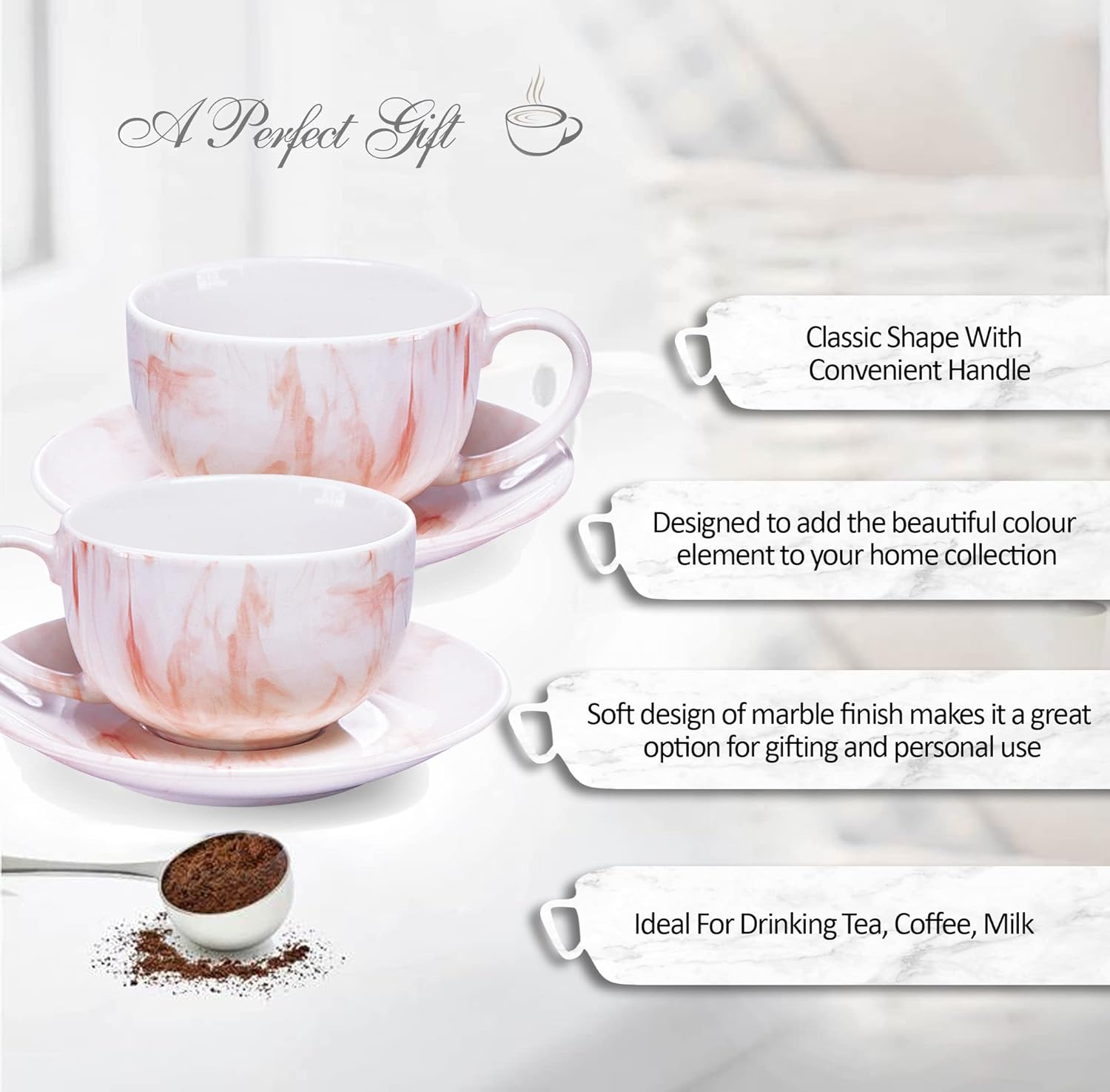 Marble Cup And Saucer (Treo by Milton) - view 4