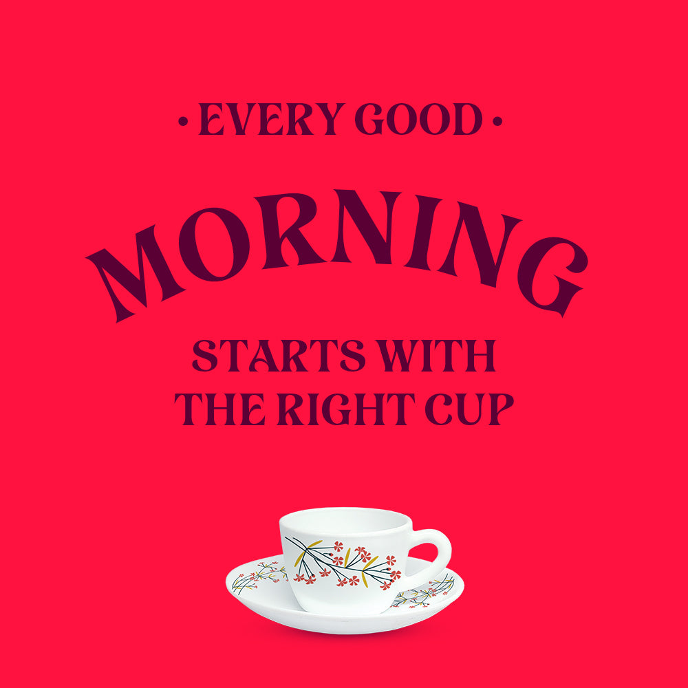 My Borosil Larah By Borosil Red Bud Cup n Saucer Set - view 4