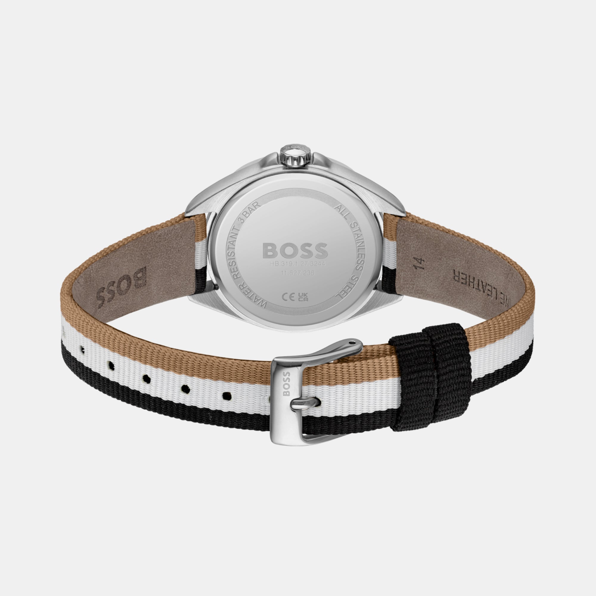 Boss Felina Women Quartz White Dial Analog Nylon Watch 1502645 - view 2