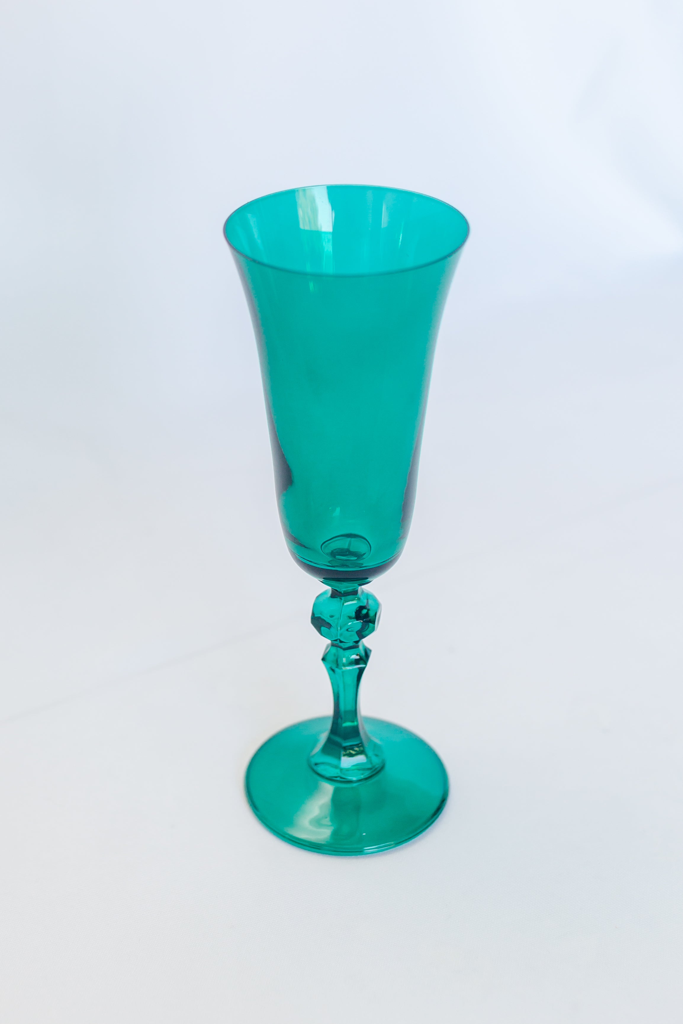 Estelle Colored Glass Estelle Colored Regal Flute - Set of 2 {Emerald Green} - view 2