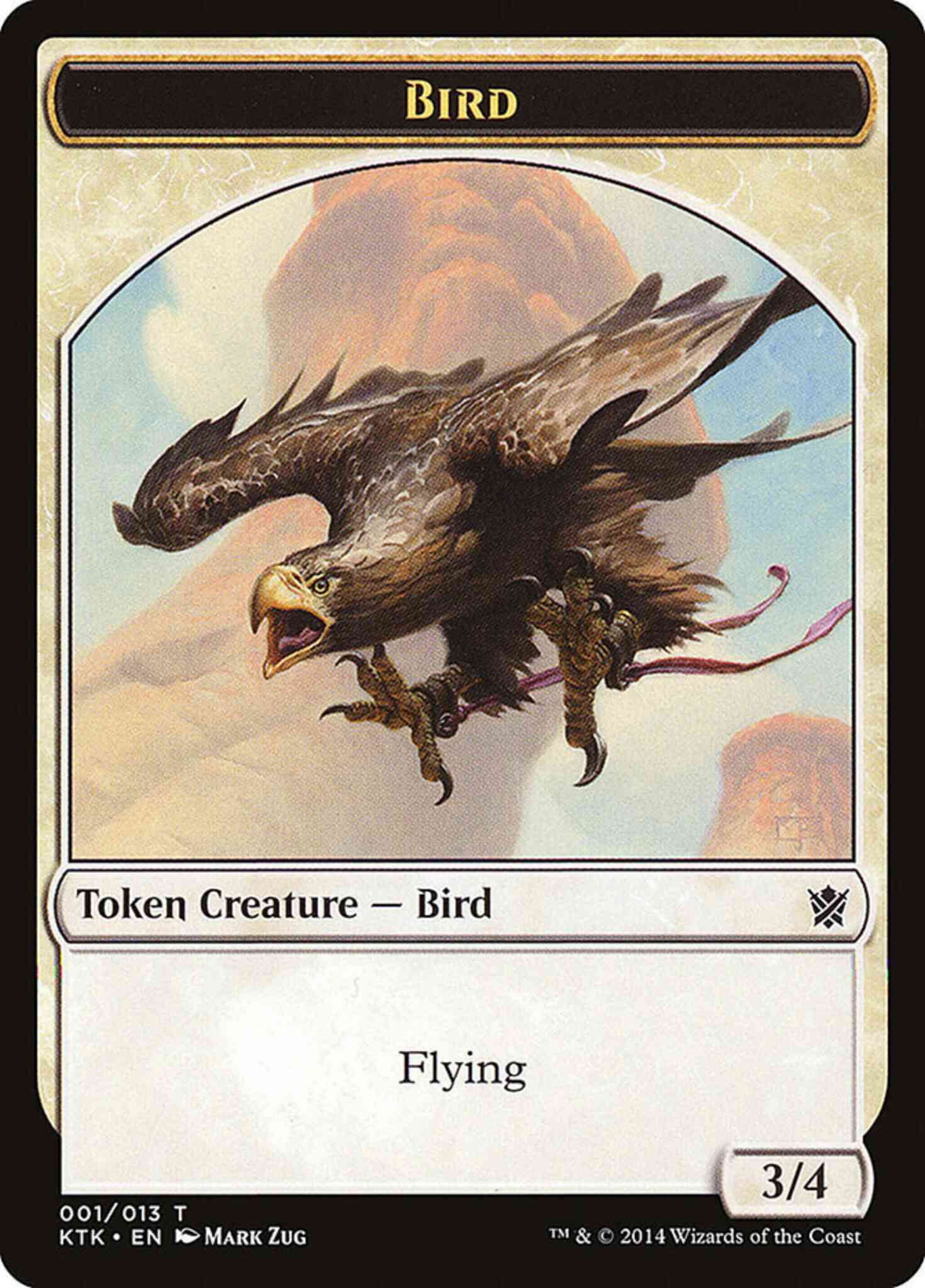Bird token 01 – Magic Bird Token [01] [Khans of Tarkir Tokens] [Non-Foil]