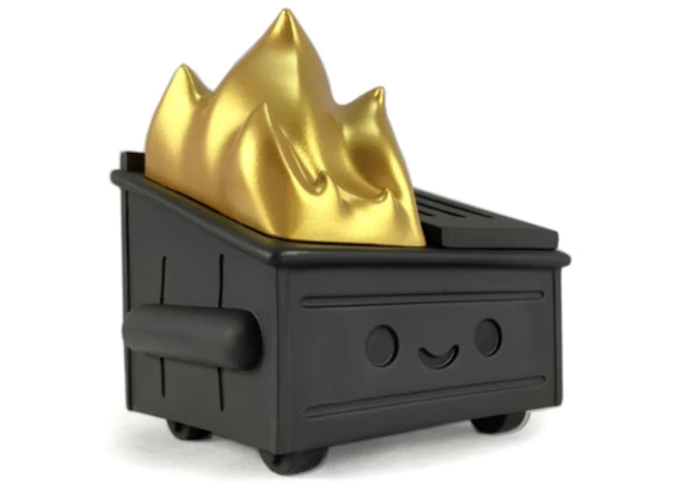 100 x kidrobot – 1000 Toys Inc. 100% x Kidrobot Exclusive Dumpster Fire Vinyl Figure Black