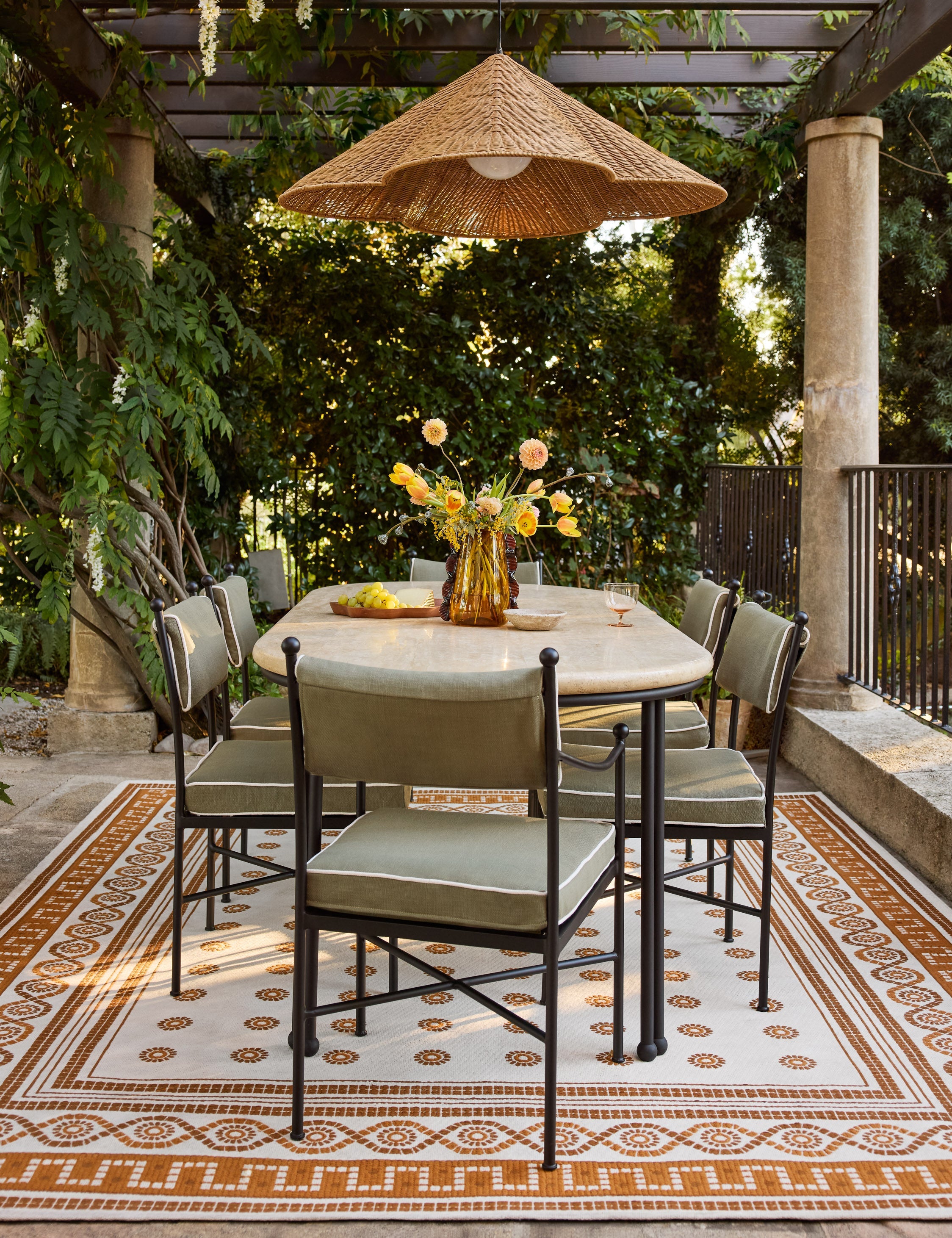 Lulu and Georgia Leni Outdoor Dining Arm Chair - view 22