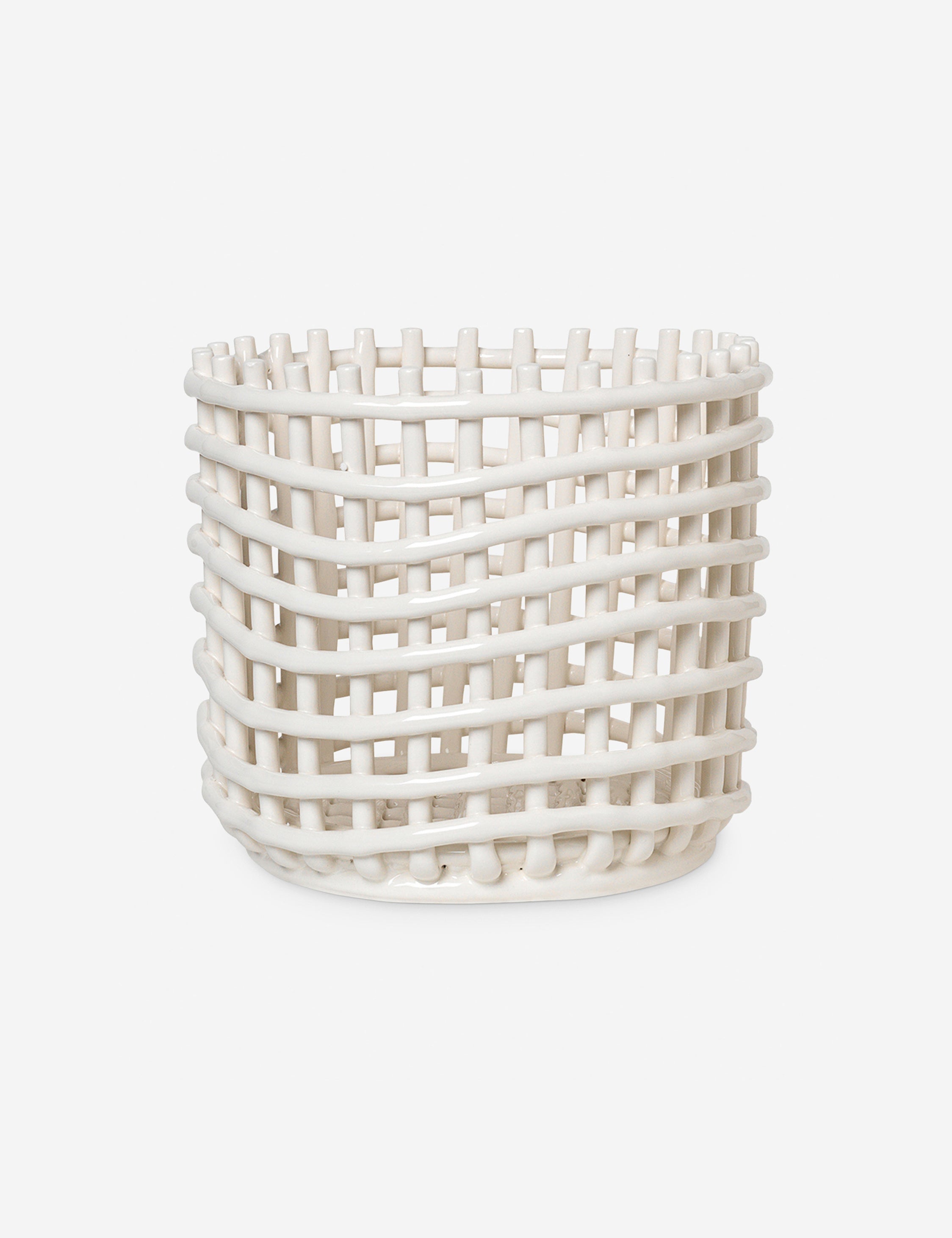 Lulu and Georgia Ceramic Basket by Ferm Living - view 2