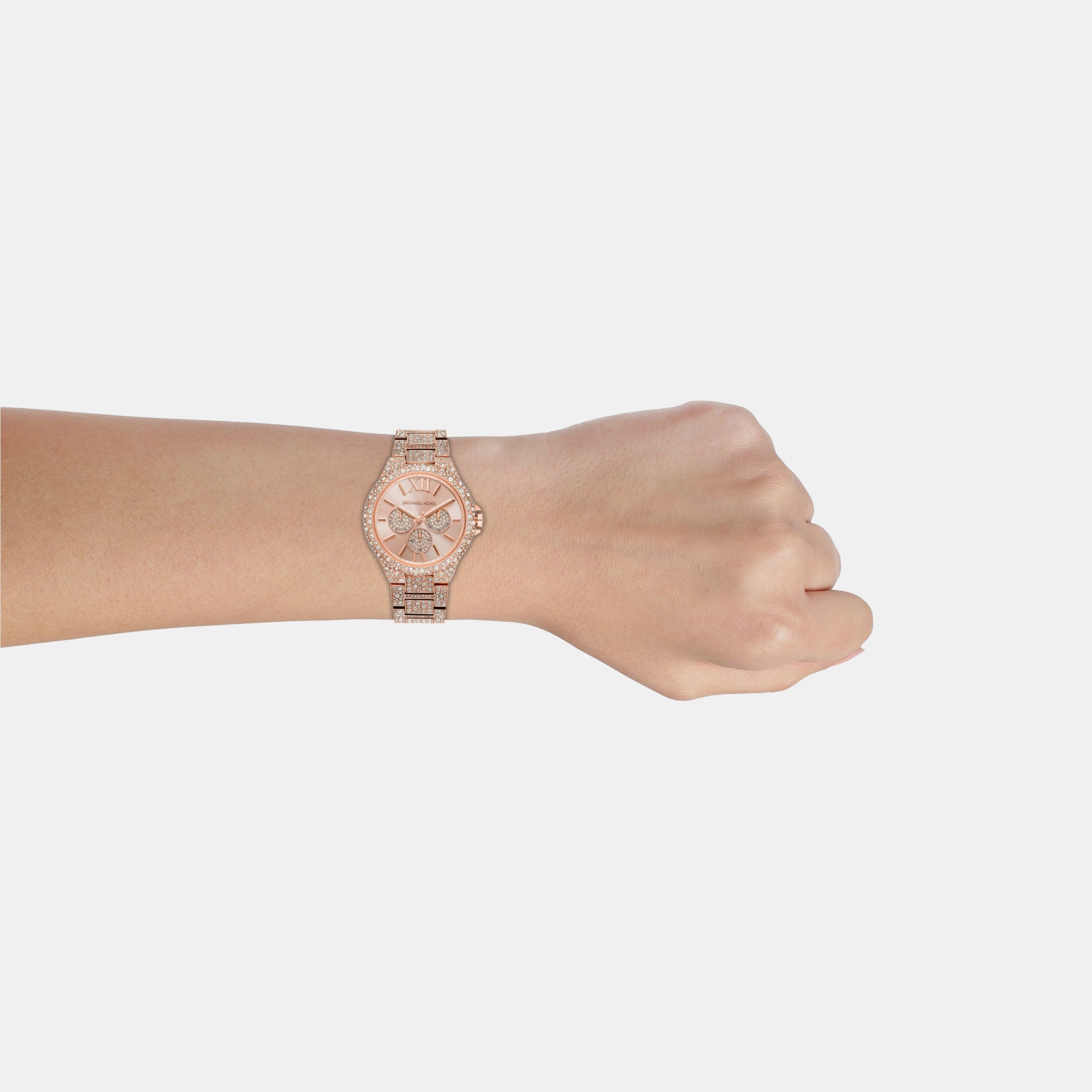 Michael Kors Camille Women Quartz Rose Gold Dial Chronograph Stainless Steel Watch MK6961 - view 7