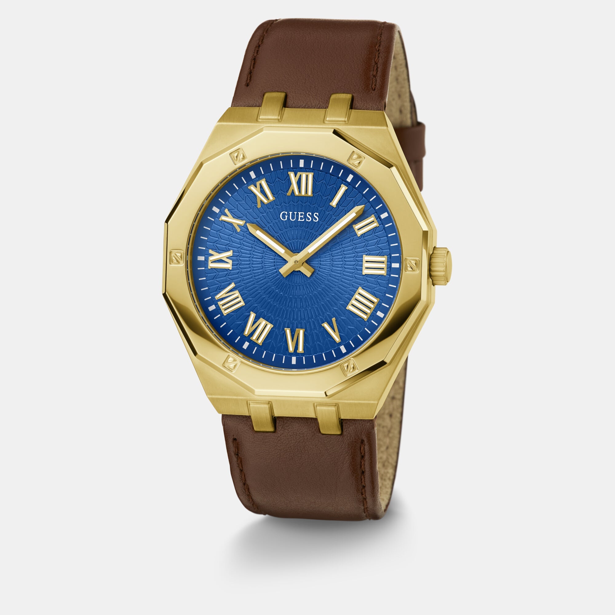 Guess Asset Men Quartz Blue Dial Analog Leather Watch GW0663G2 - view 2