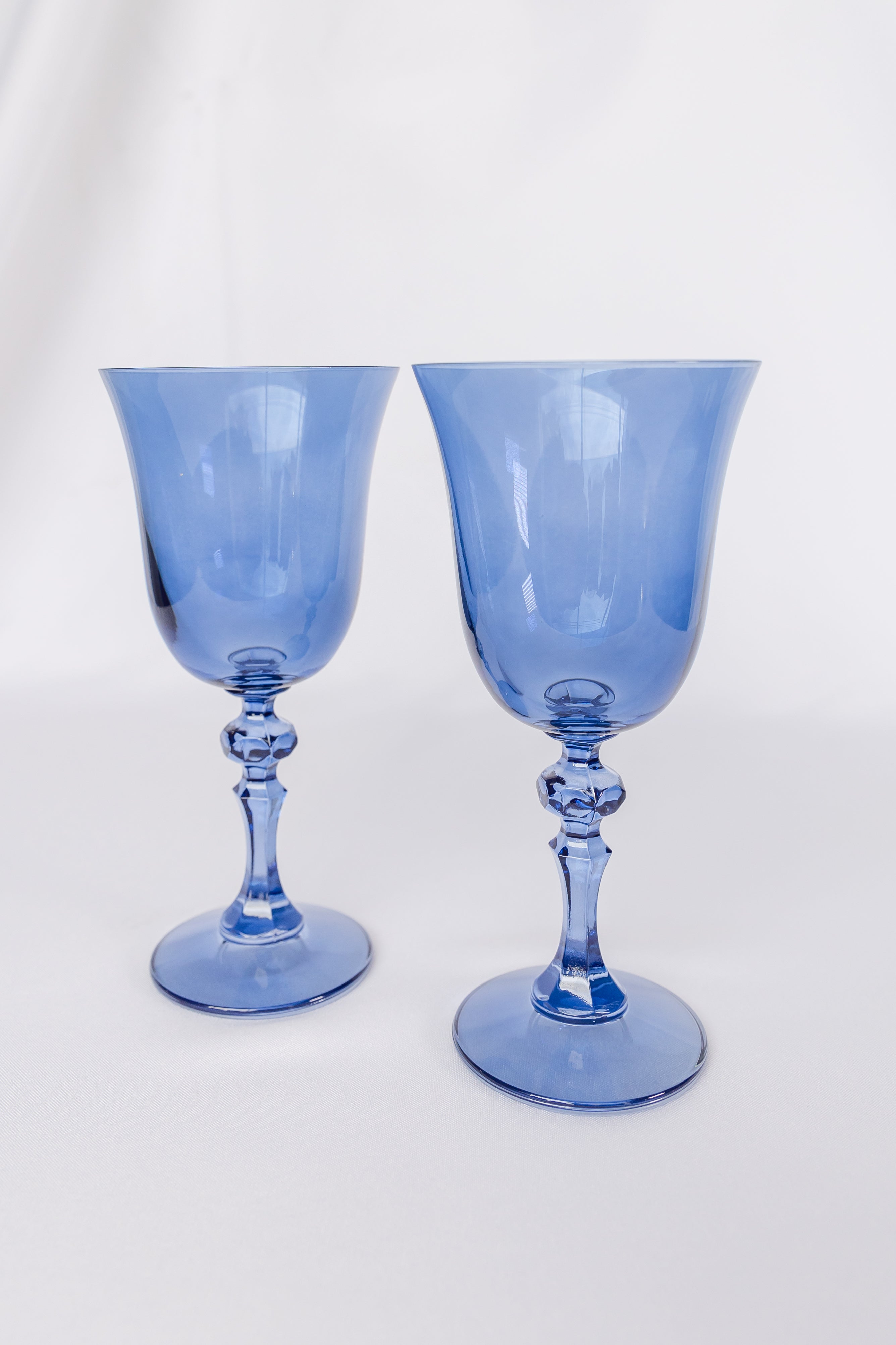 Estelle Colored Glass Estelle Colored Regal Goblet - Set of 2 {Cobalt Blue}