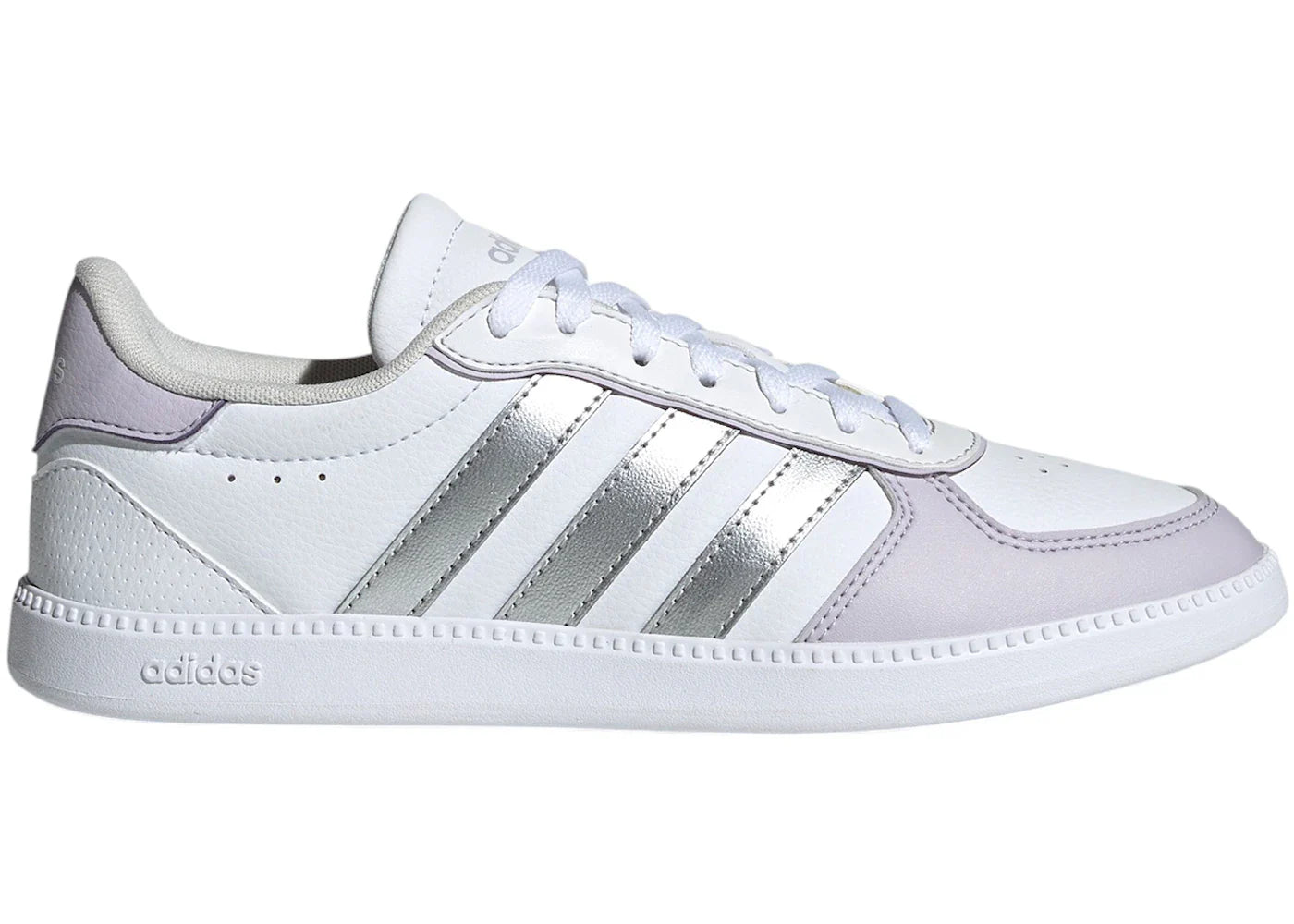 adidas Breaknet Sleek Cloud White Silver Metallic Silver Dawn (Women's)