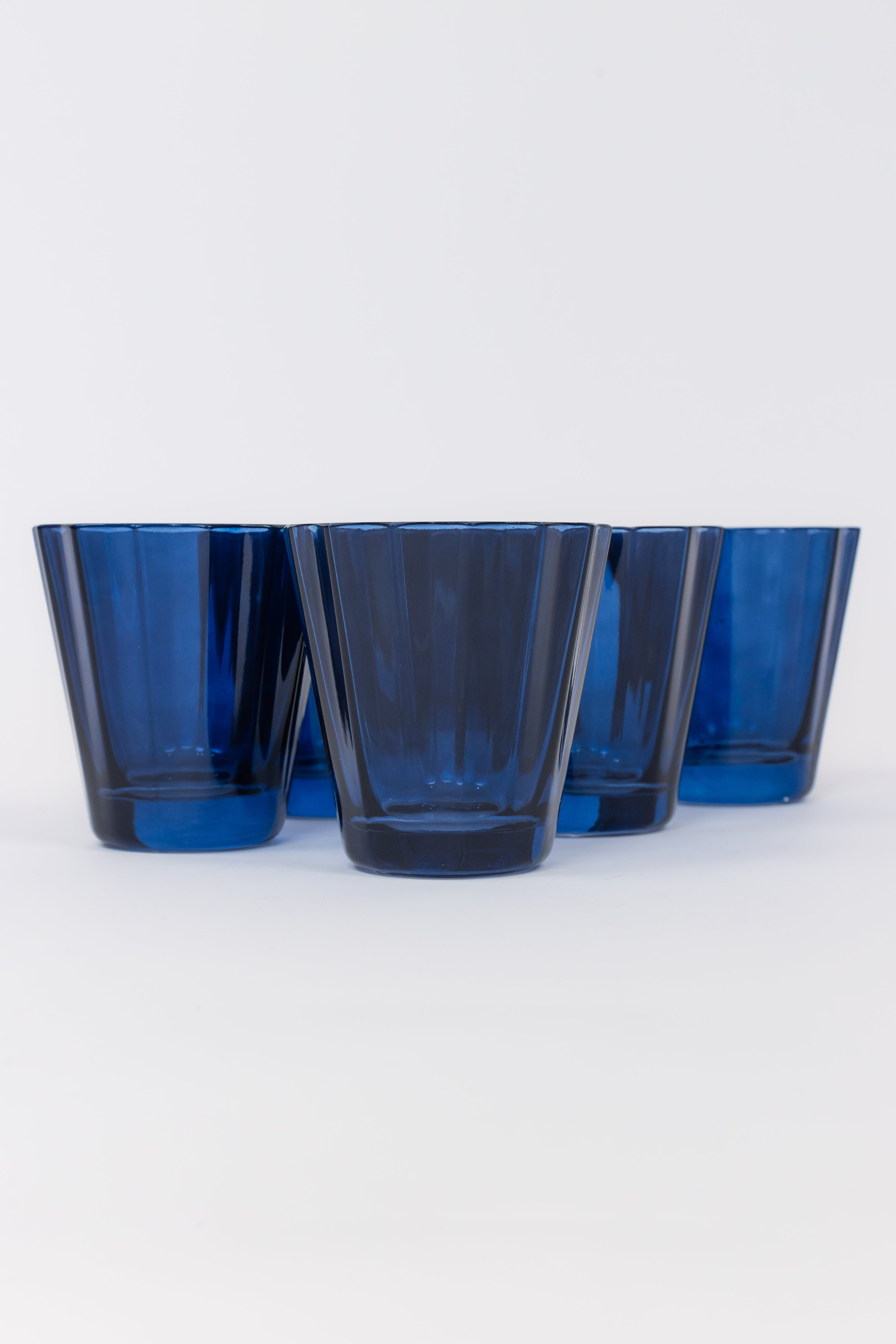 Estelle Colored Glass Estelle Colored Sunday Low Balls - Set of 6 {Midnight Blue}