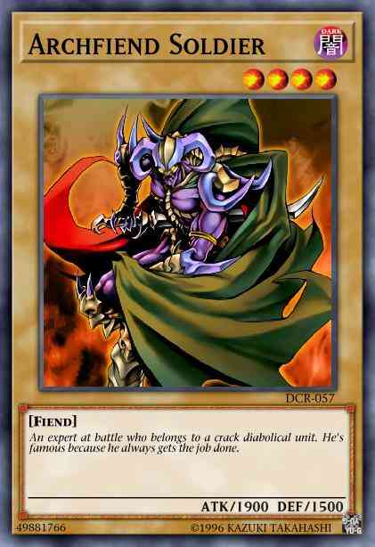 Yu-Gi-Oh! Archfiend Soldier - DCR-057 - Rare - Unlimited