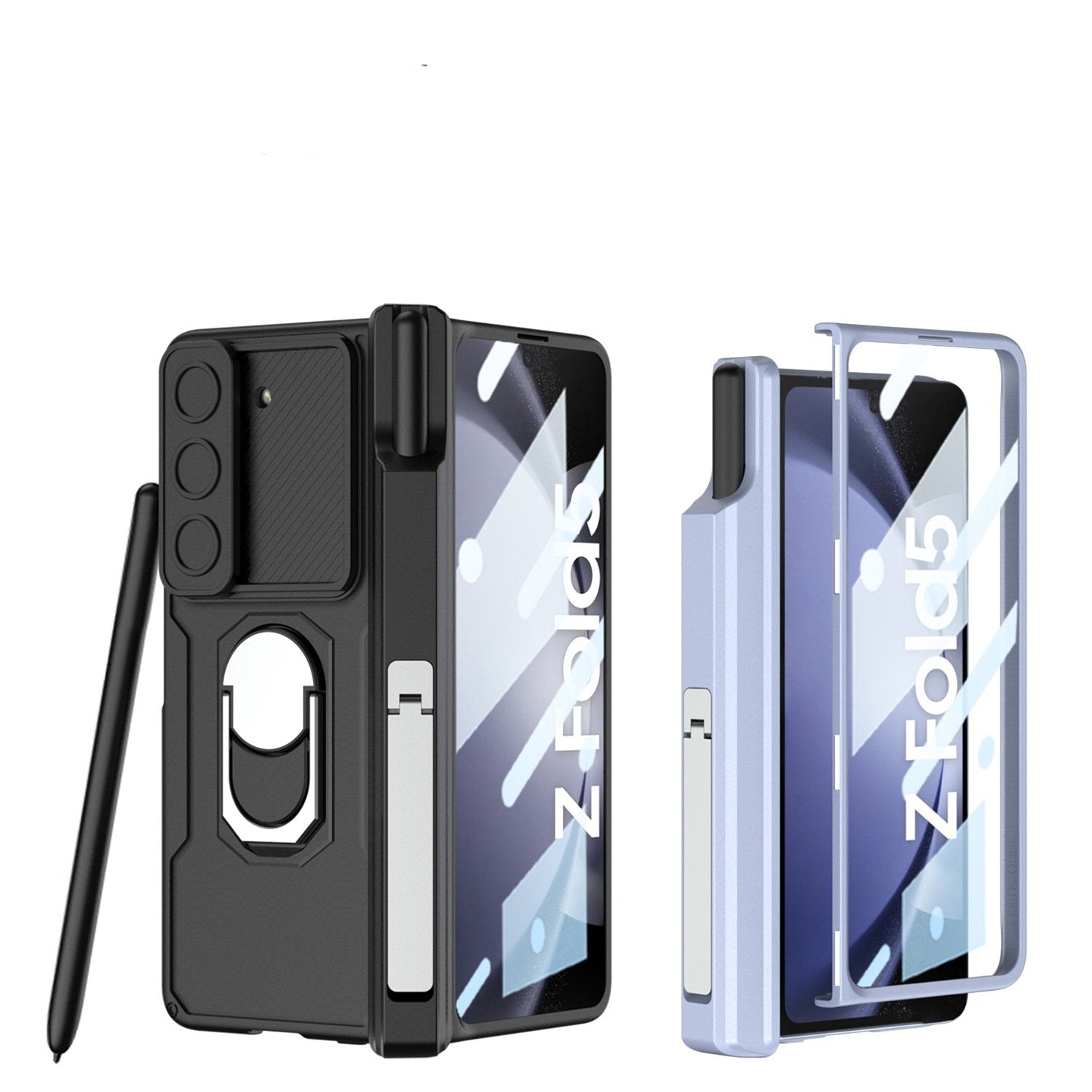 Million Cases Galaxy Z Fold Series Innovative Folding Hinge Magnetic Bracket Case