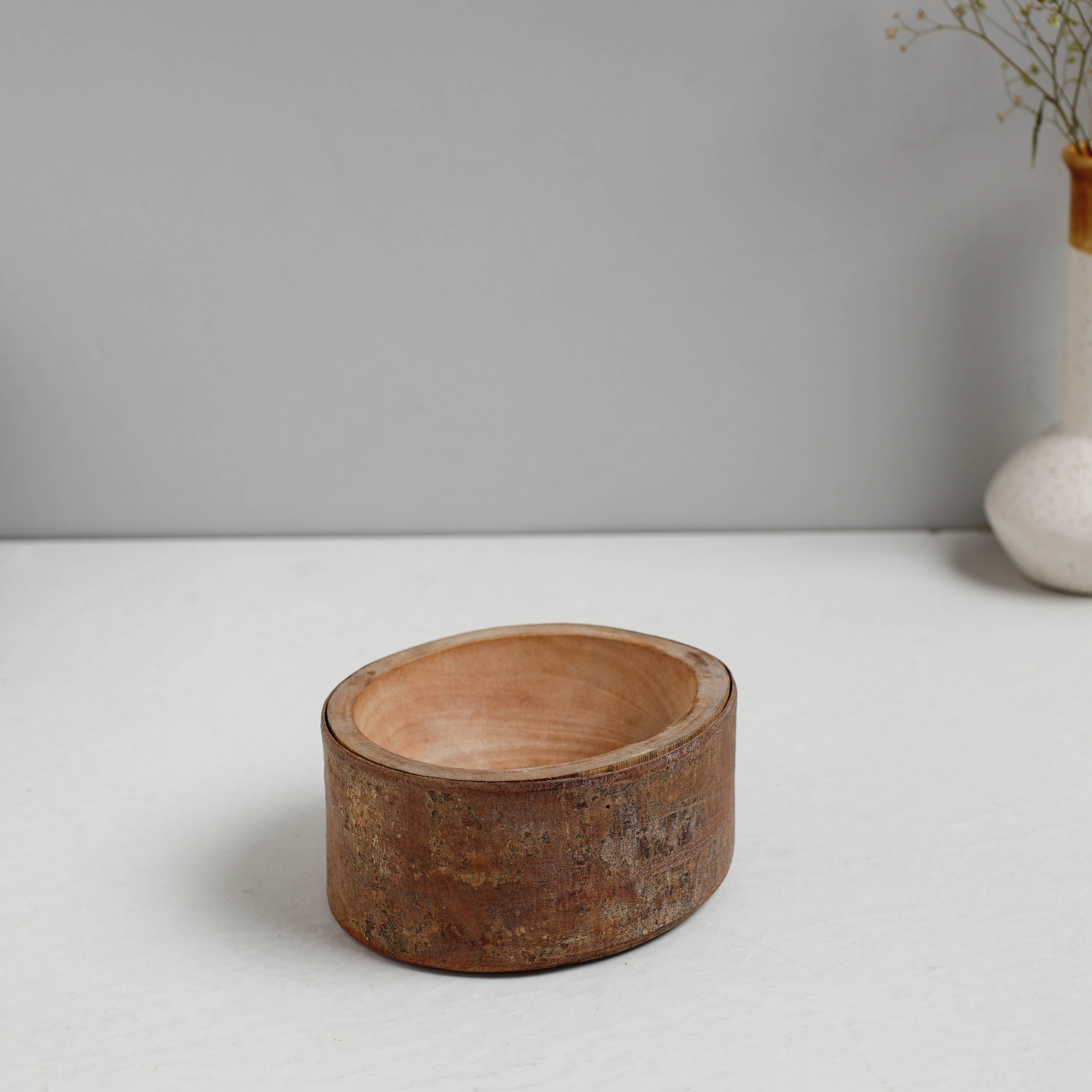 ITOKRI CRAFTS INITIATIVE Brown - Hand Carved Natural Mahogany Wooden Bowl (5 x 5 in)