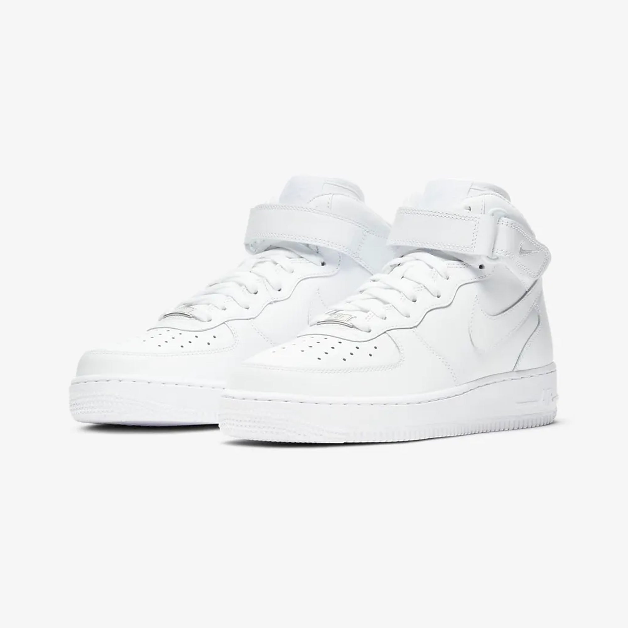 Nike | AIR FORCE 1 07 MID { WHITE/WHITE-WHITE
