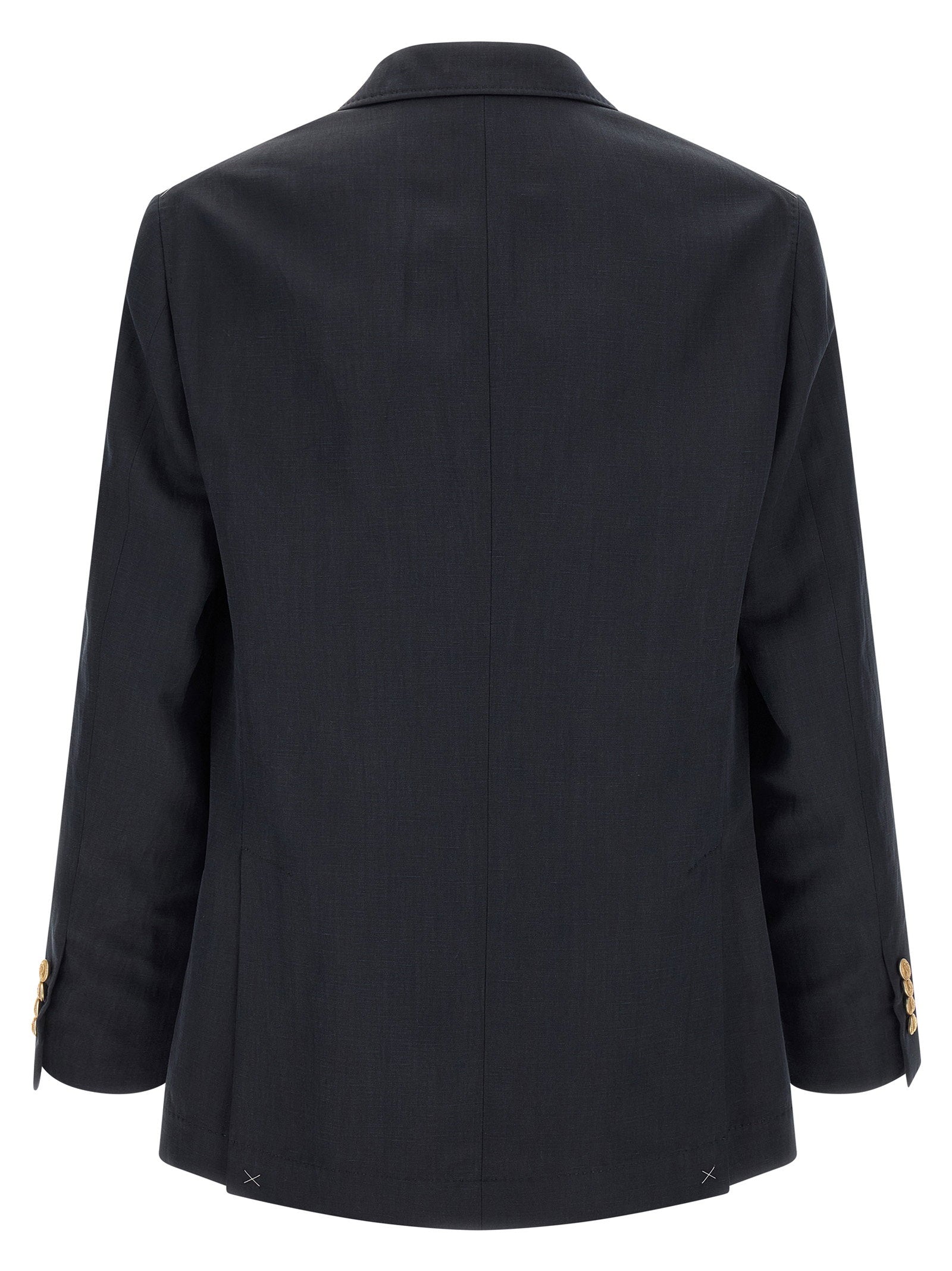 Brunello Cucinelli Silk Twill And Linen Délavé Blazer - view 2
