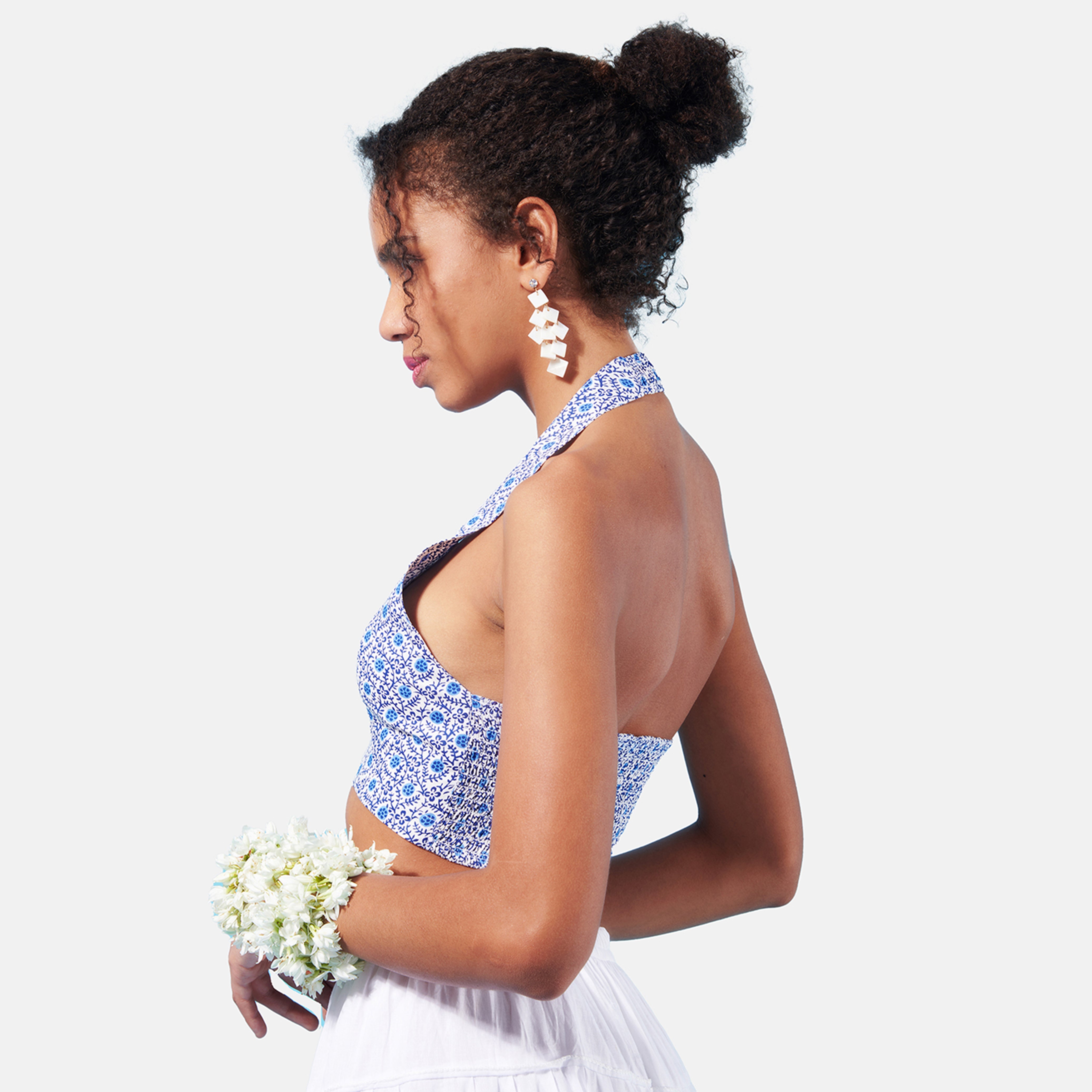 Blue Indie Halter Top - view 6