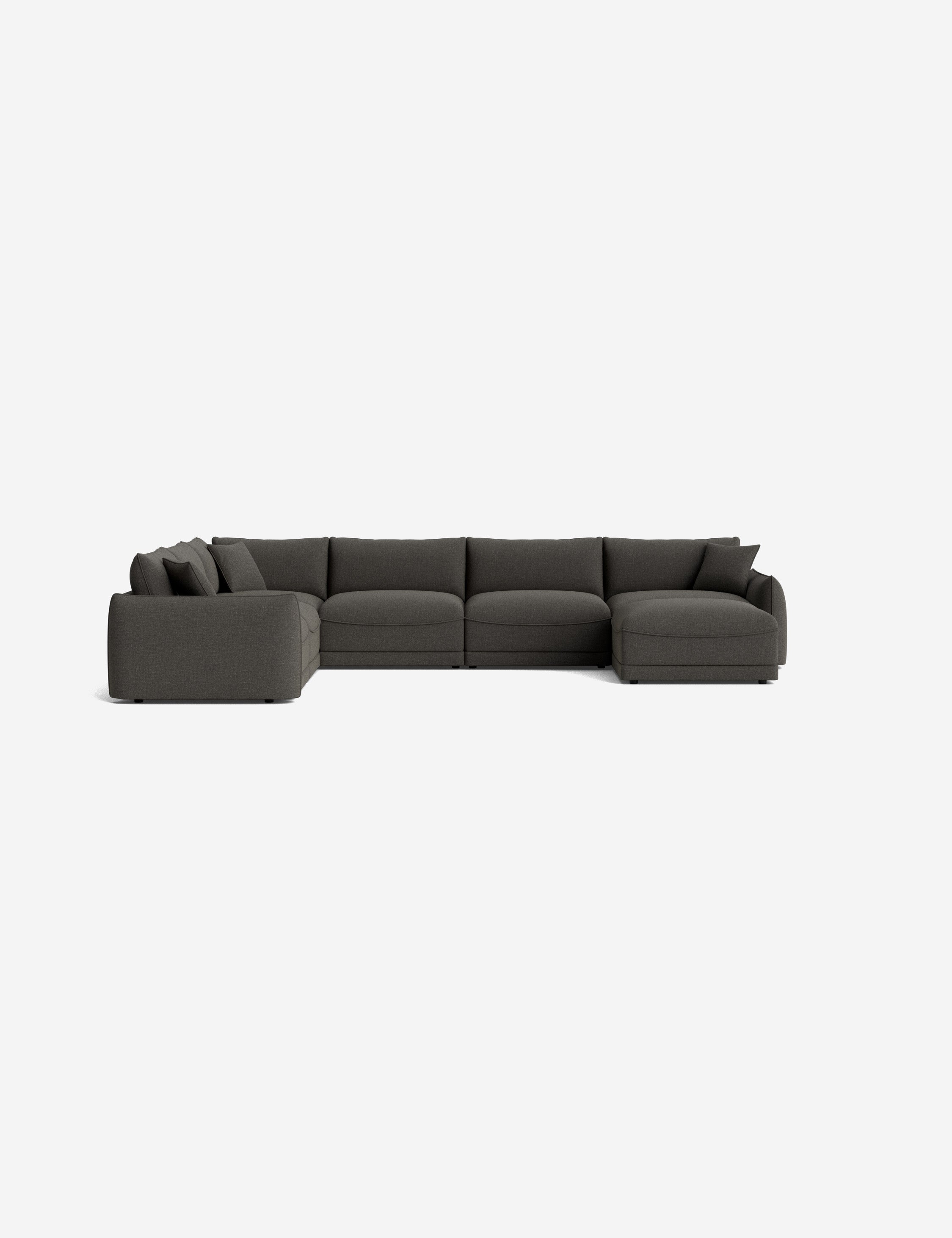 Lulu and Georgia Balmer Modular Corner Sectional Sofa With Ottoman - view 85