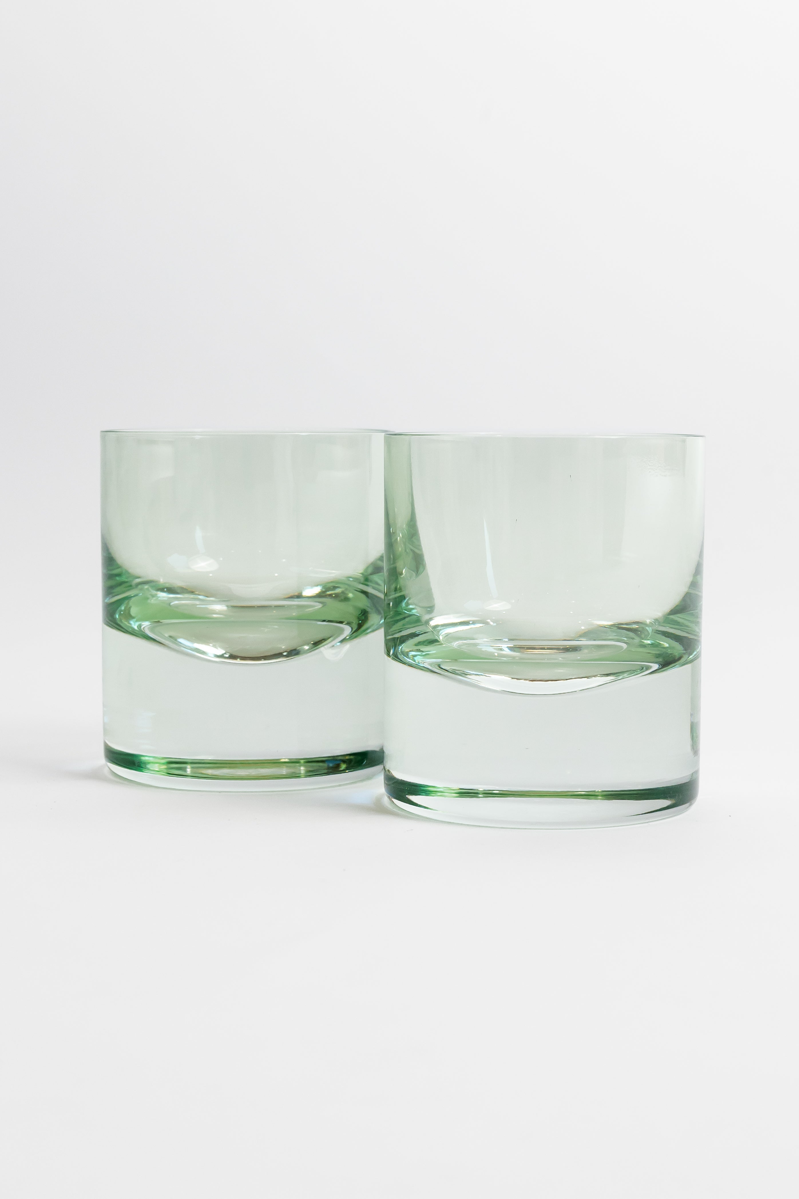 Estelle Colored Glass Estelle Colored Rocks Glass - Set of 2 {Mint Green}