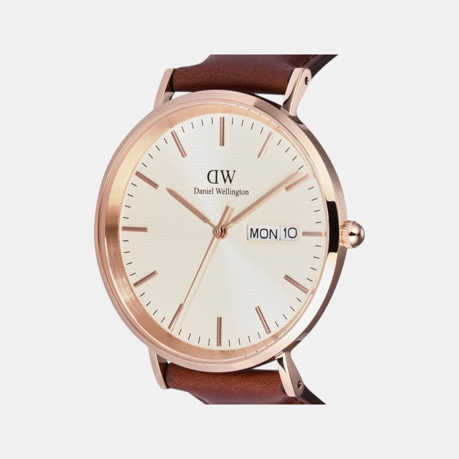 Daniel Wellington Classic Men Quartz Beige Dial Analog Leather Watch DW00100829K - view 2