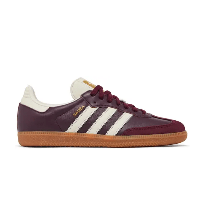 HYPE ELIXIR Adidas Samba OG Maroon Gold Metallic (Women's)
