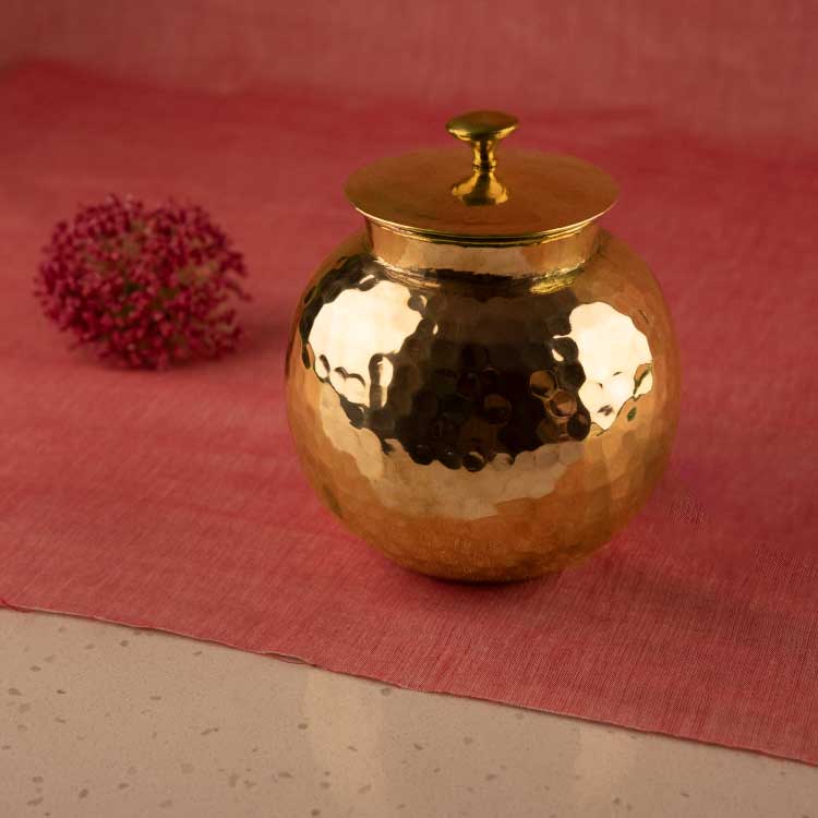 P-TAL Brass Round Canister