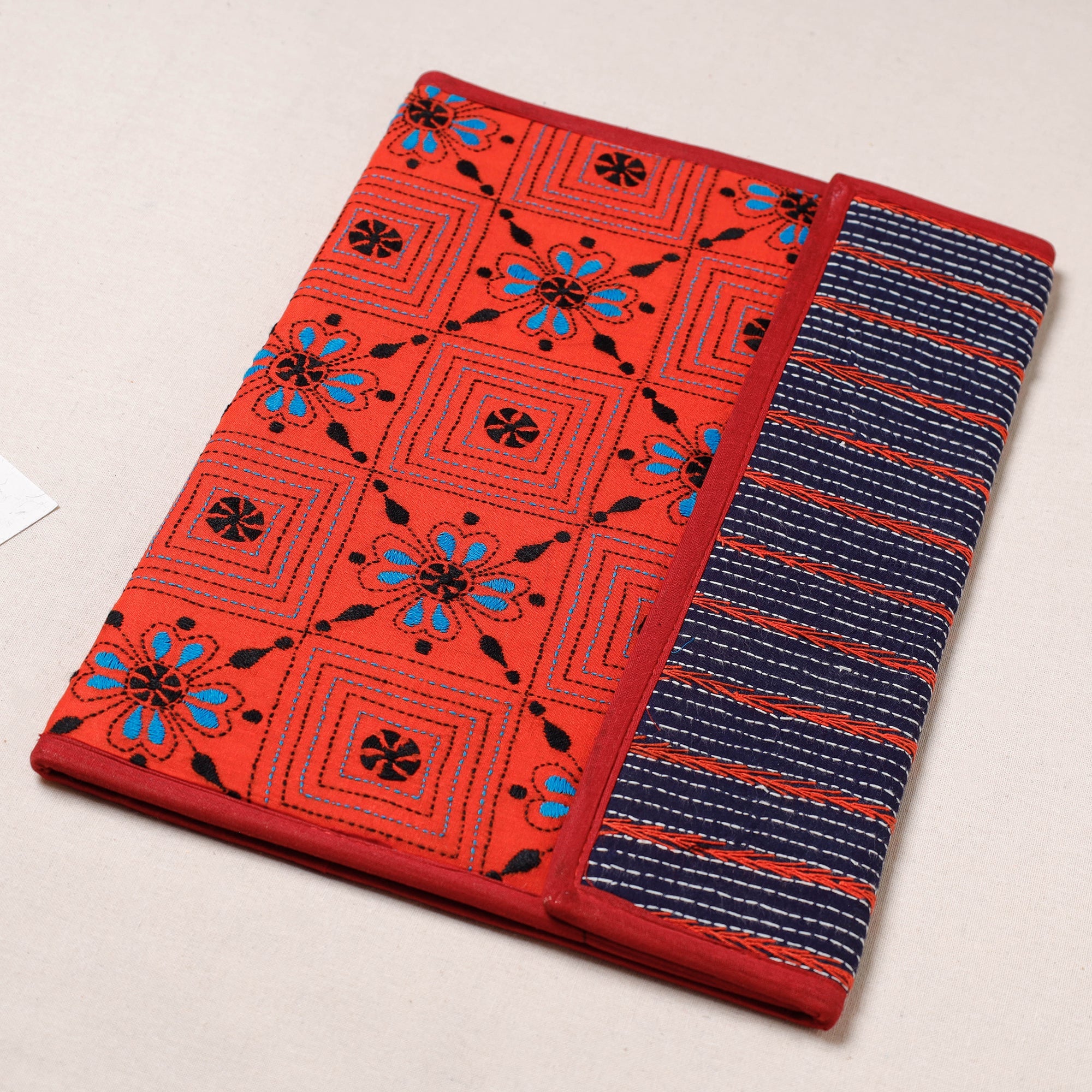 ASALKAAR Bengal Kantha Work Handcrafted File Folder - view 2