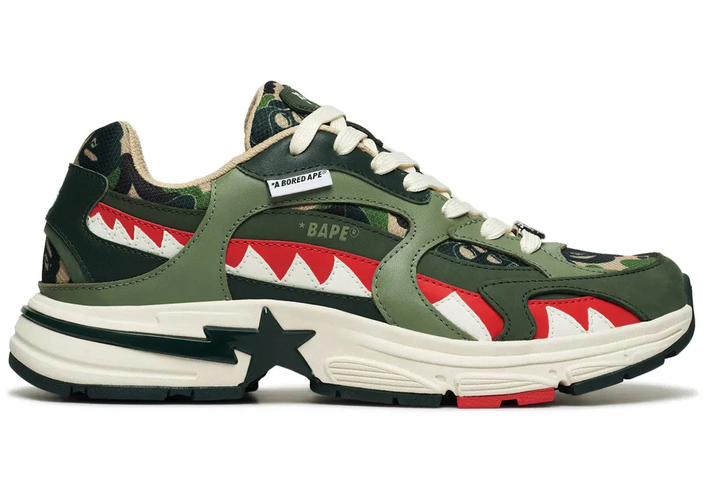 Bape A Bathing Ape Shark Sta Bored Ape Yacht Club Green
