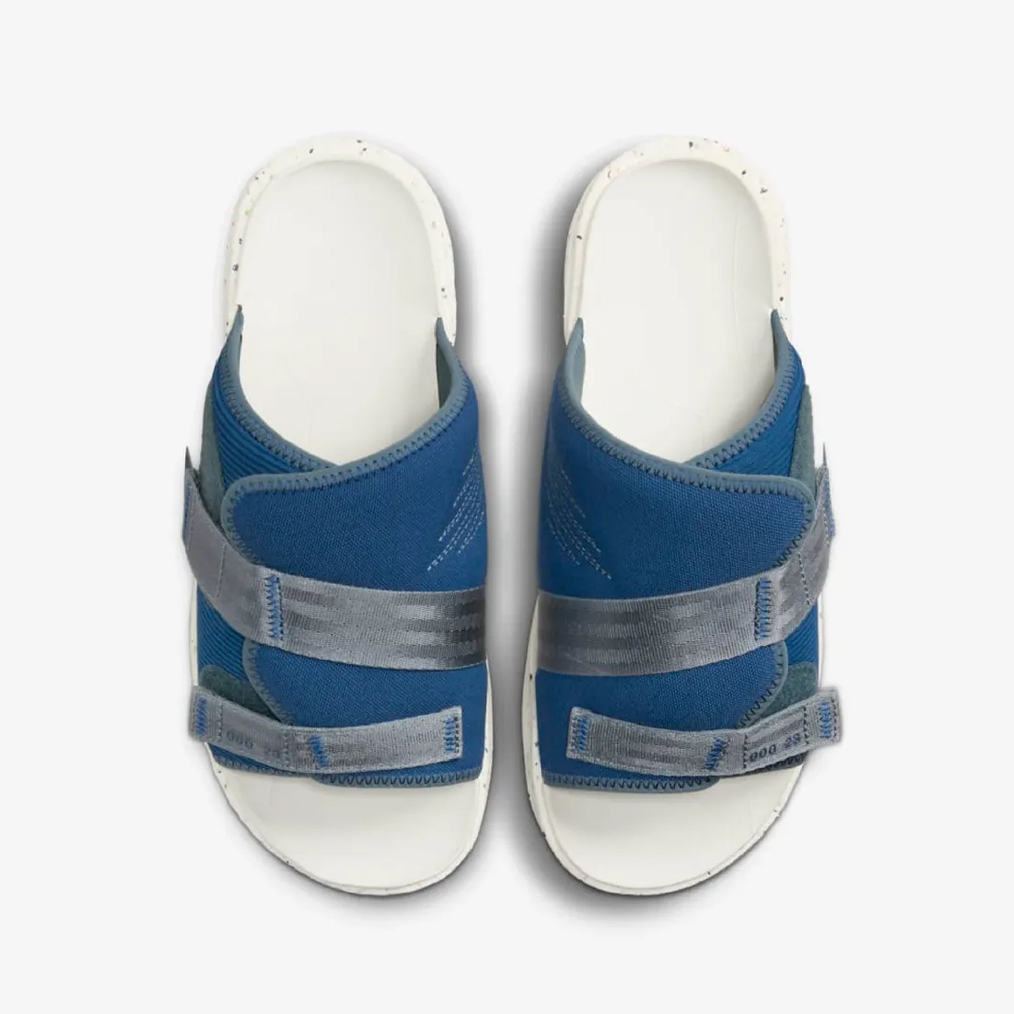 White sandals, slides – Jordan | JORDAN CRATER { WHITE/BLUE