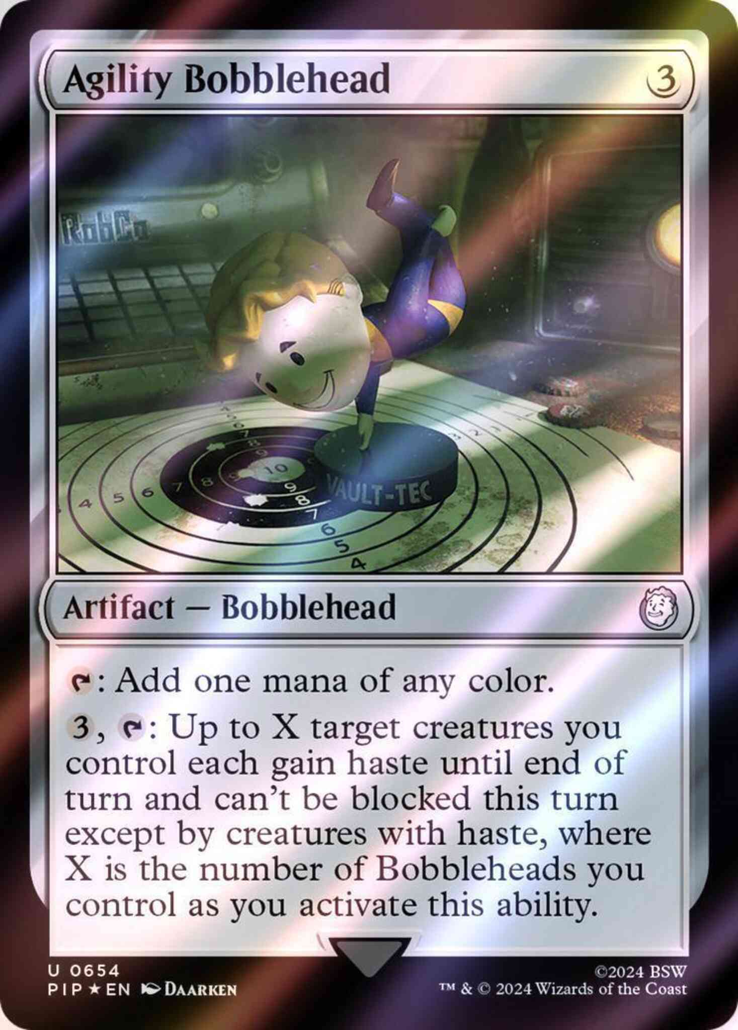 Agility bobblehead 654 – Magic Agility Bobblehead [654] [Fallout] [Surge Foil]