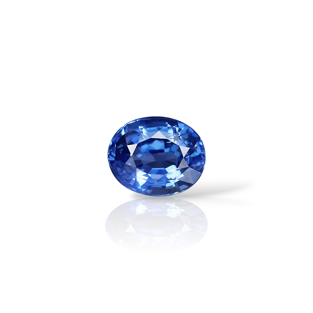 Gemsmantra Blue Sapphire (6.10 Ratti, 5.55 Carat)