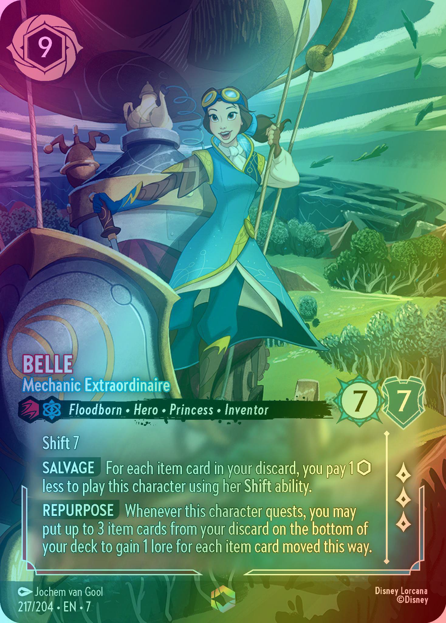 Mechanic extraordinaire enchanted – Lorcana Belle - Mechanic Extraordinaire (Enchanted) - 217/204 [Archazia's Island] [Holofoil]