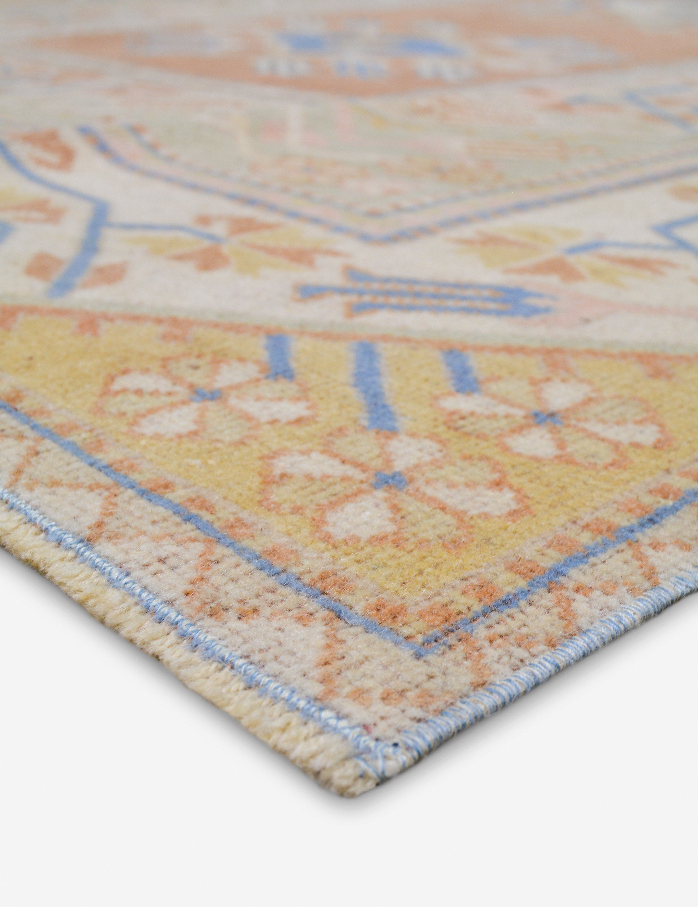 Lulu and Georgia Vintage Turkish Hand-Knotted Wool Rug No. 466, 5' x 8' 2" - view 2